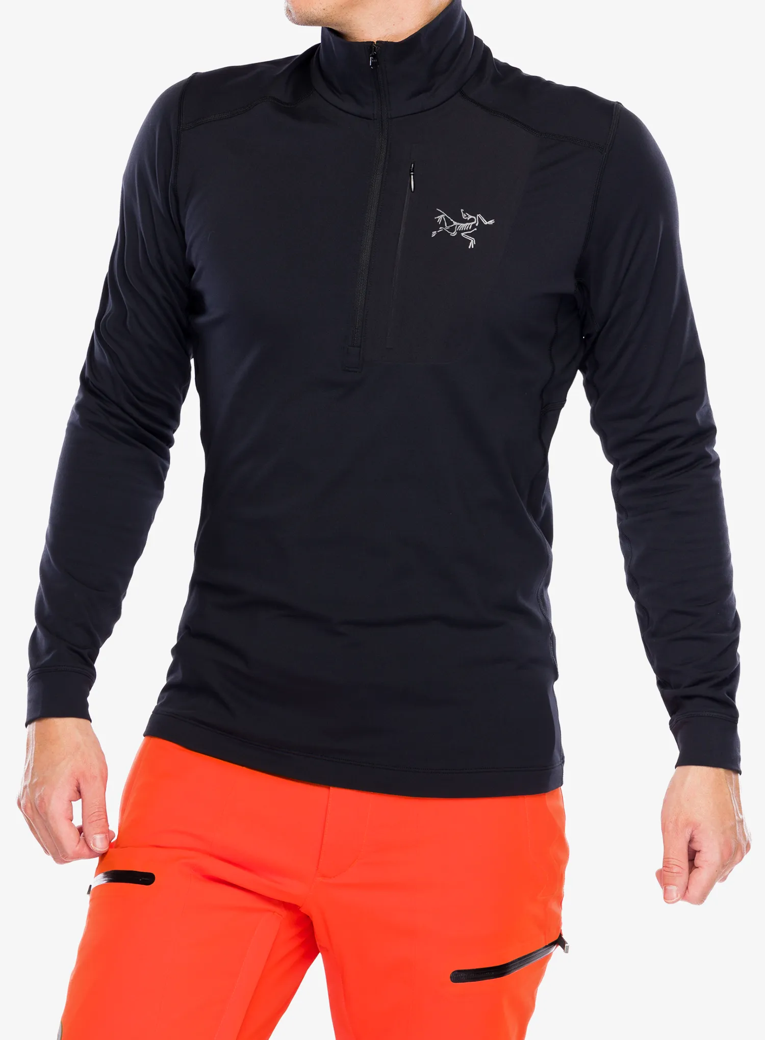Термокофта Arcteryx Rho LT Zip Neck - blk