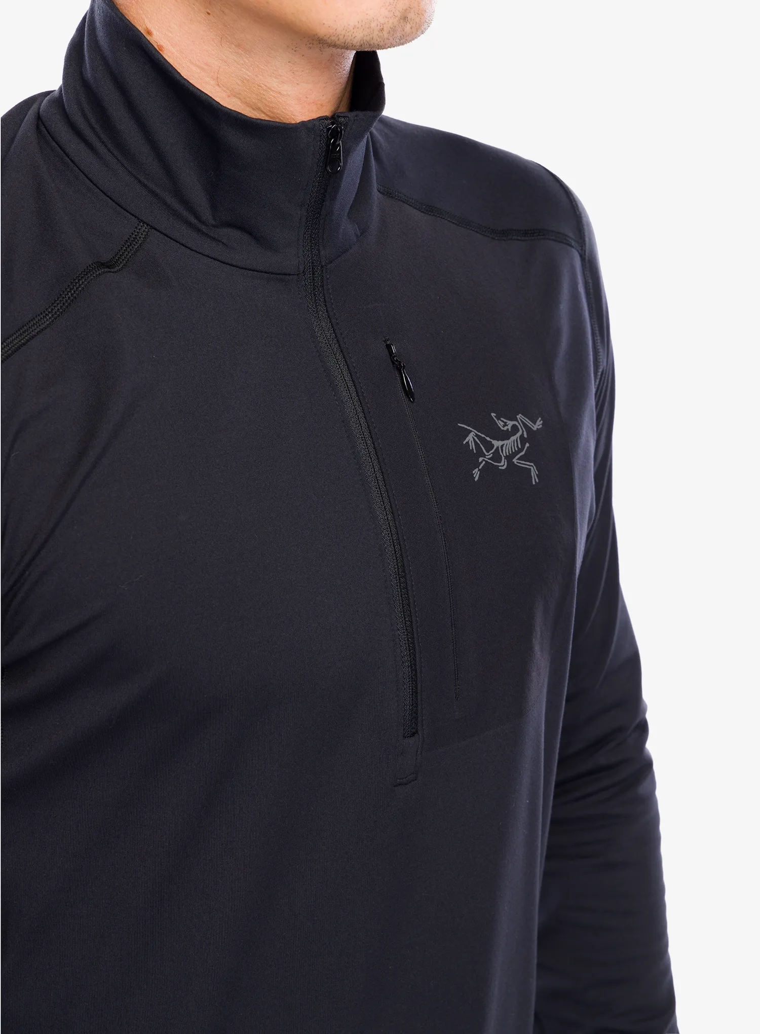 Термокофта Arcteryx Rho LT Zip Neck - blk