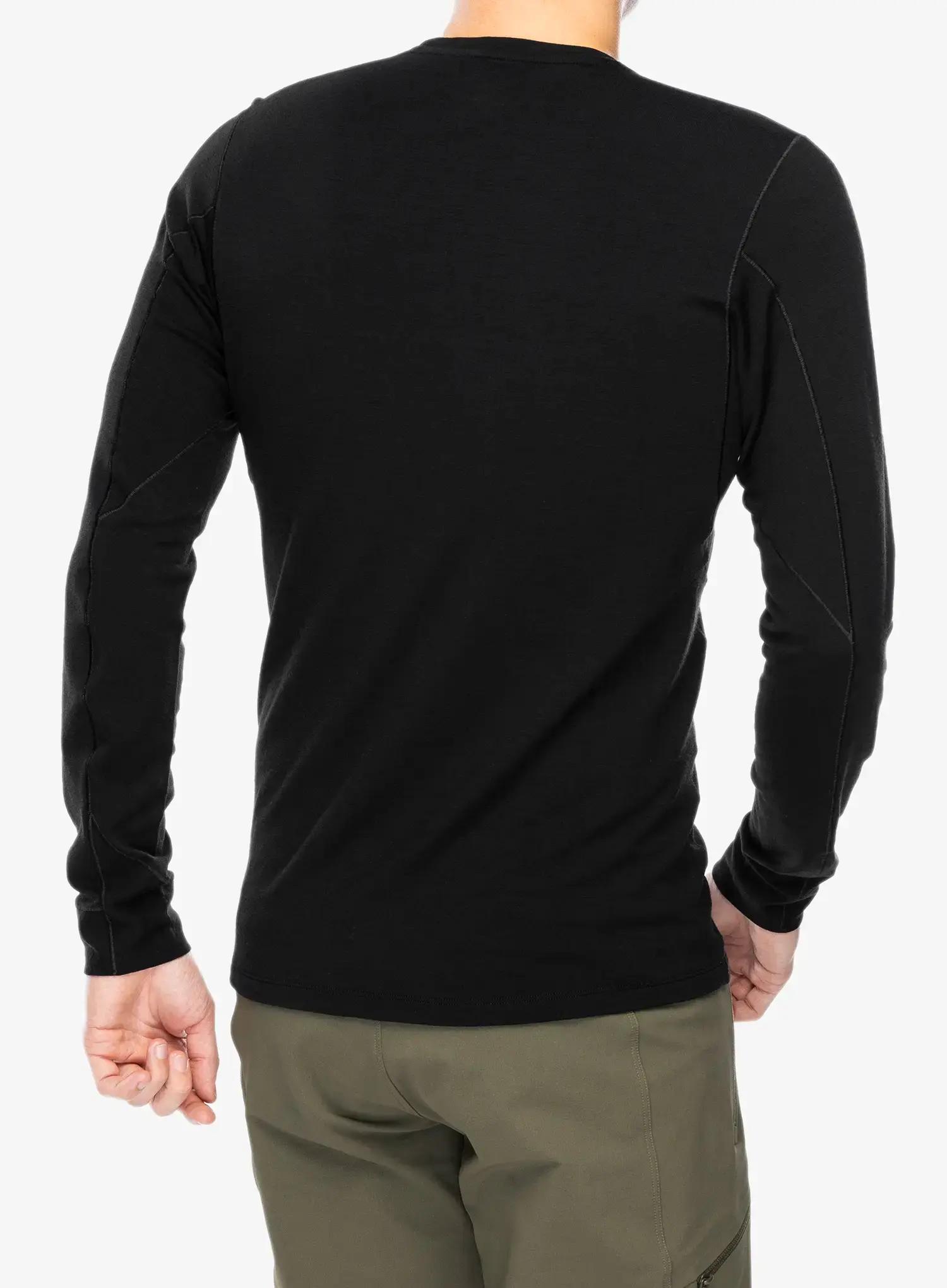 Термокофта Arcteryx Rho Merino Wool Crew Neck LS - black