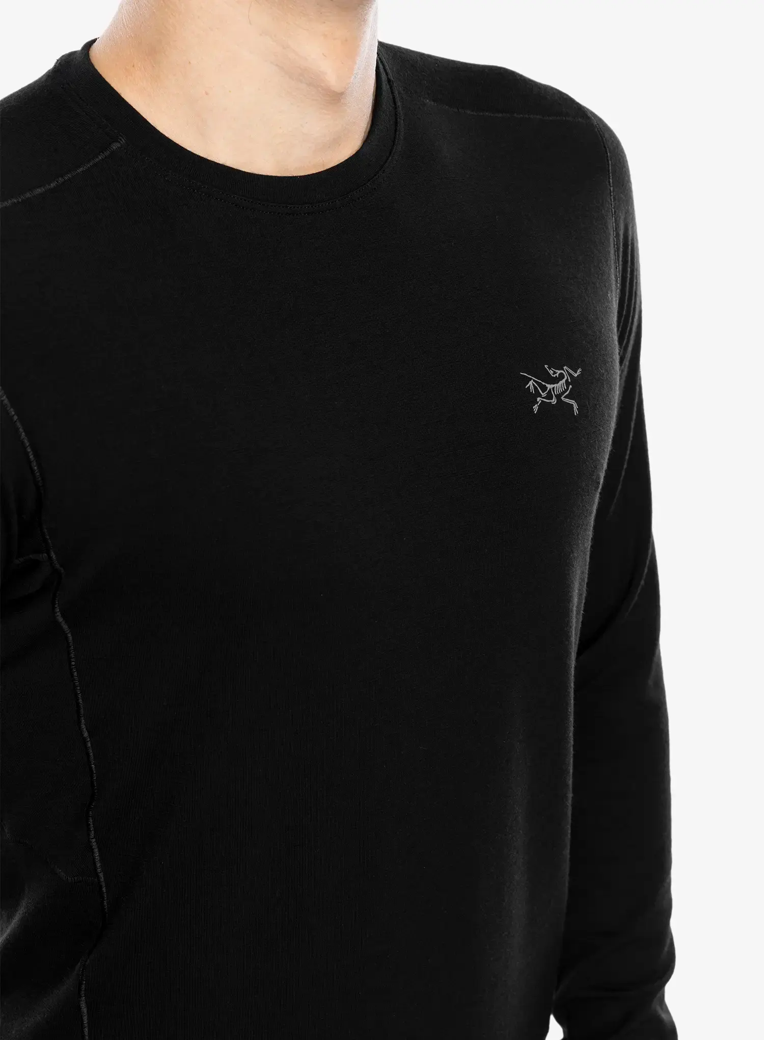 Термокофта Arcteryx Rho Merino Wool Crew Neck LS - black