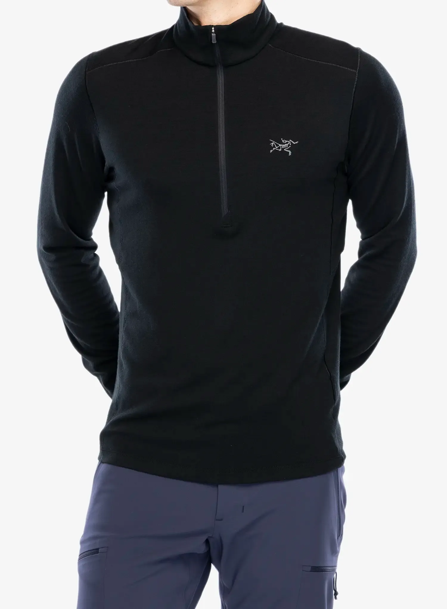 Термокофта Arcteryx Rho Merino Wool Zip Neck - black