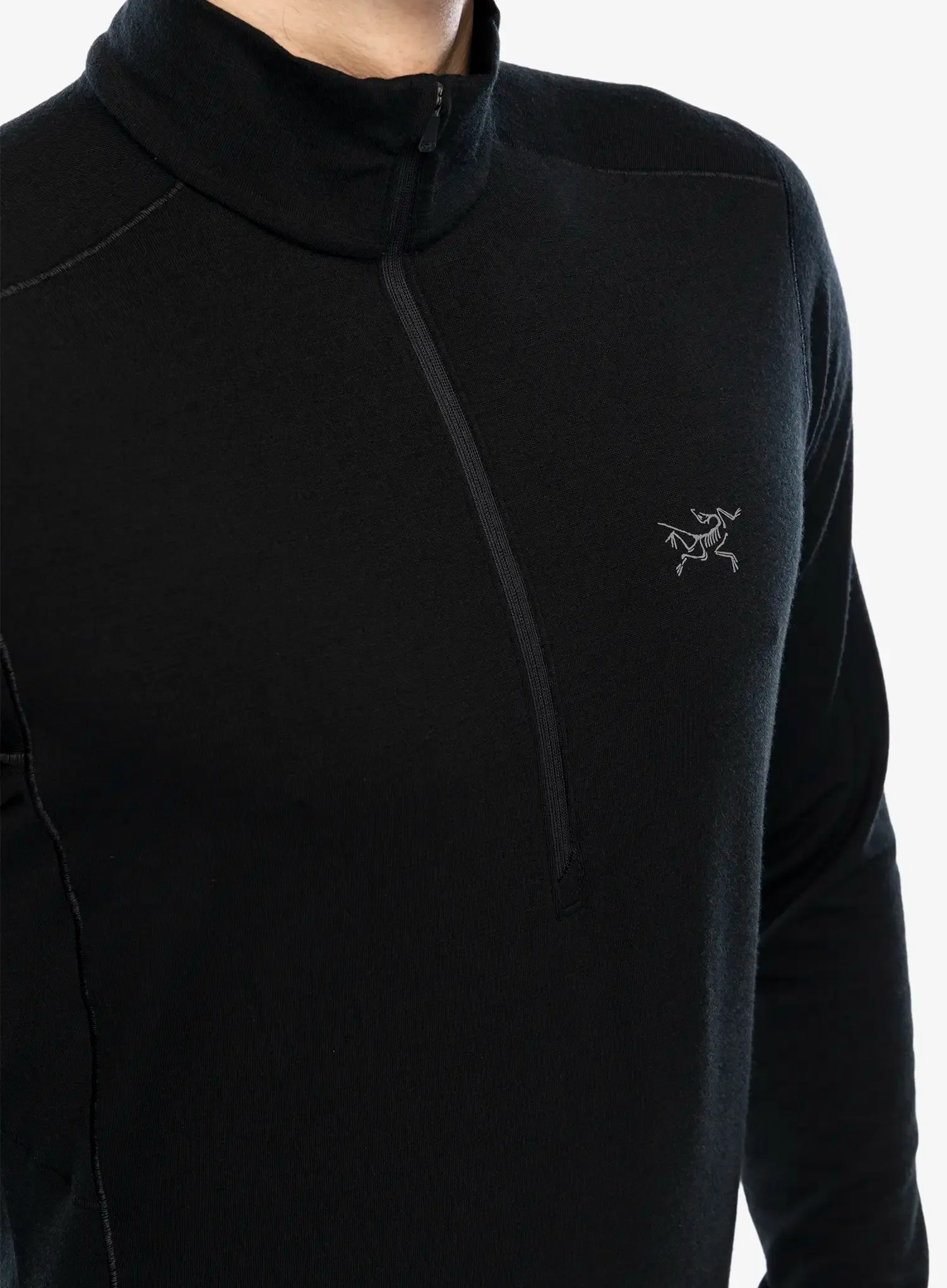 Термокофта Arcteryx Rho Merino Wool Zip Neck - black