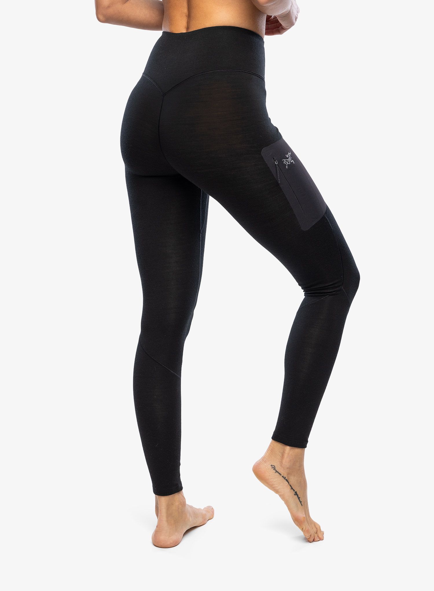 Термолегінси жіночі Arcteryx Rho Wool Bottom - black