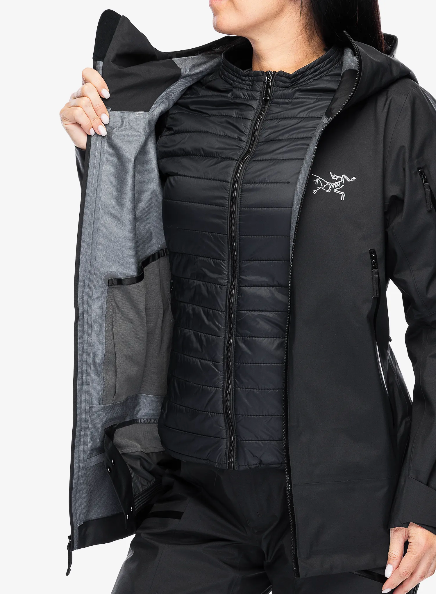 Куртка з мембраною жіноча Arcteryx Sentinel Jacket - black | 8a.ua