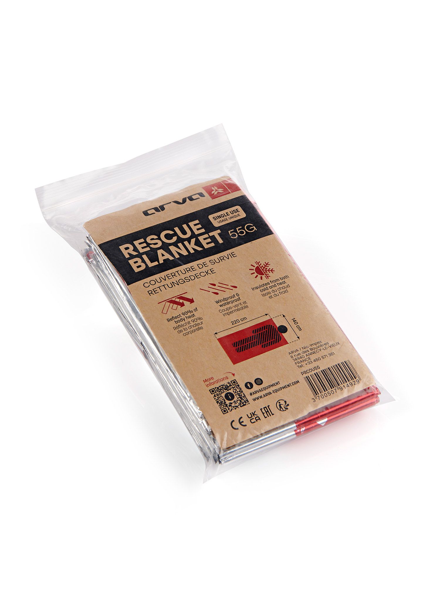Термоковдра Arva Emergency Blanket UL 55 g