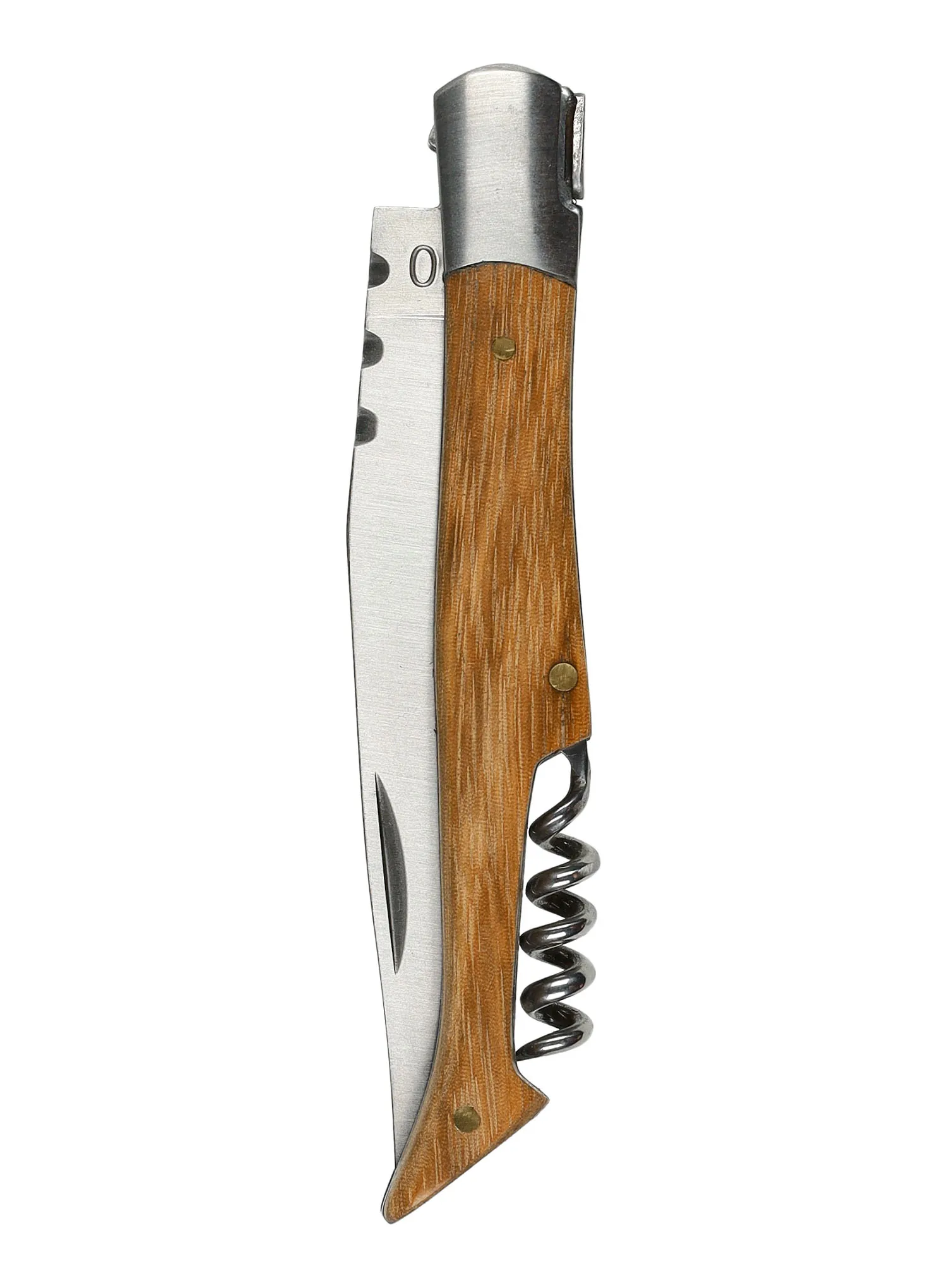 Ніж туристичний складний Baladeo Tradition 12 cm - zebrano/kork