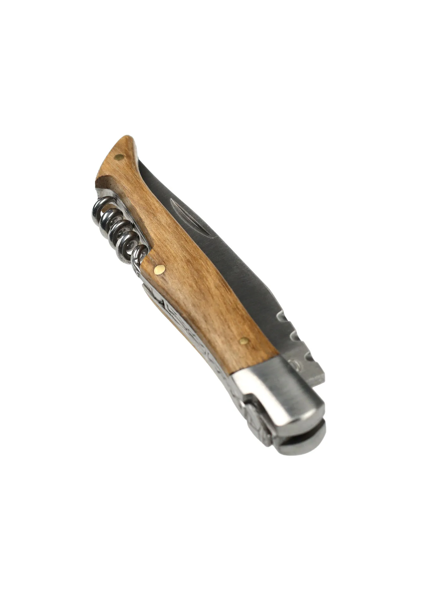 Ніж туристичний складний Baladeo Tradition 12 cm - zebrano/kork