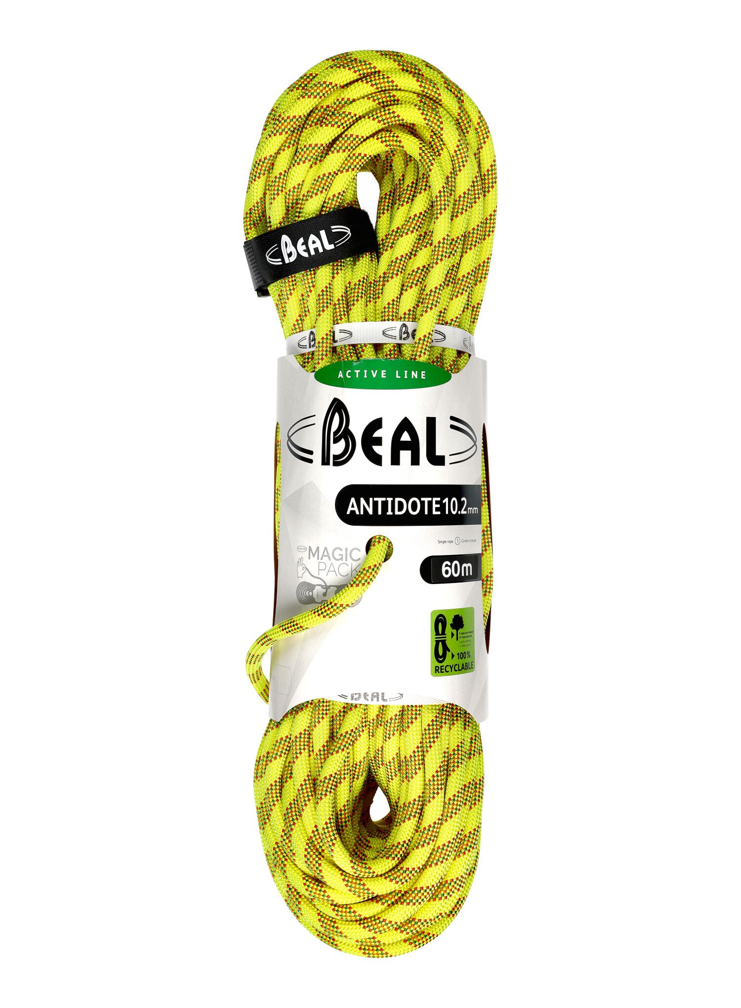 Мотузка для альпінізму Beal Antidote 10,2 mm 60 m - yellow