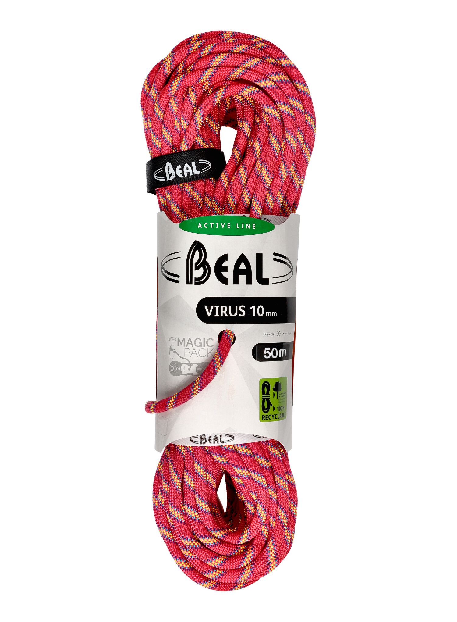 Мотузка для альпінізму Beal Virus 10 mm 50 m - pink