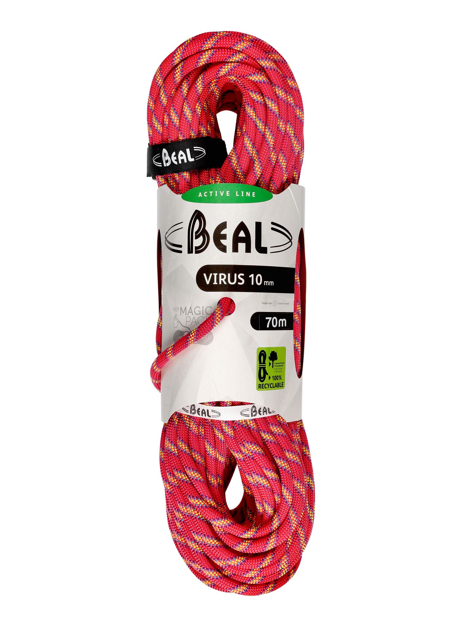 Мотузка динамічна Beal Virus 10 mm 70 m - pink