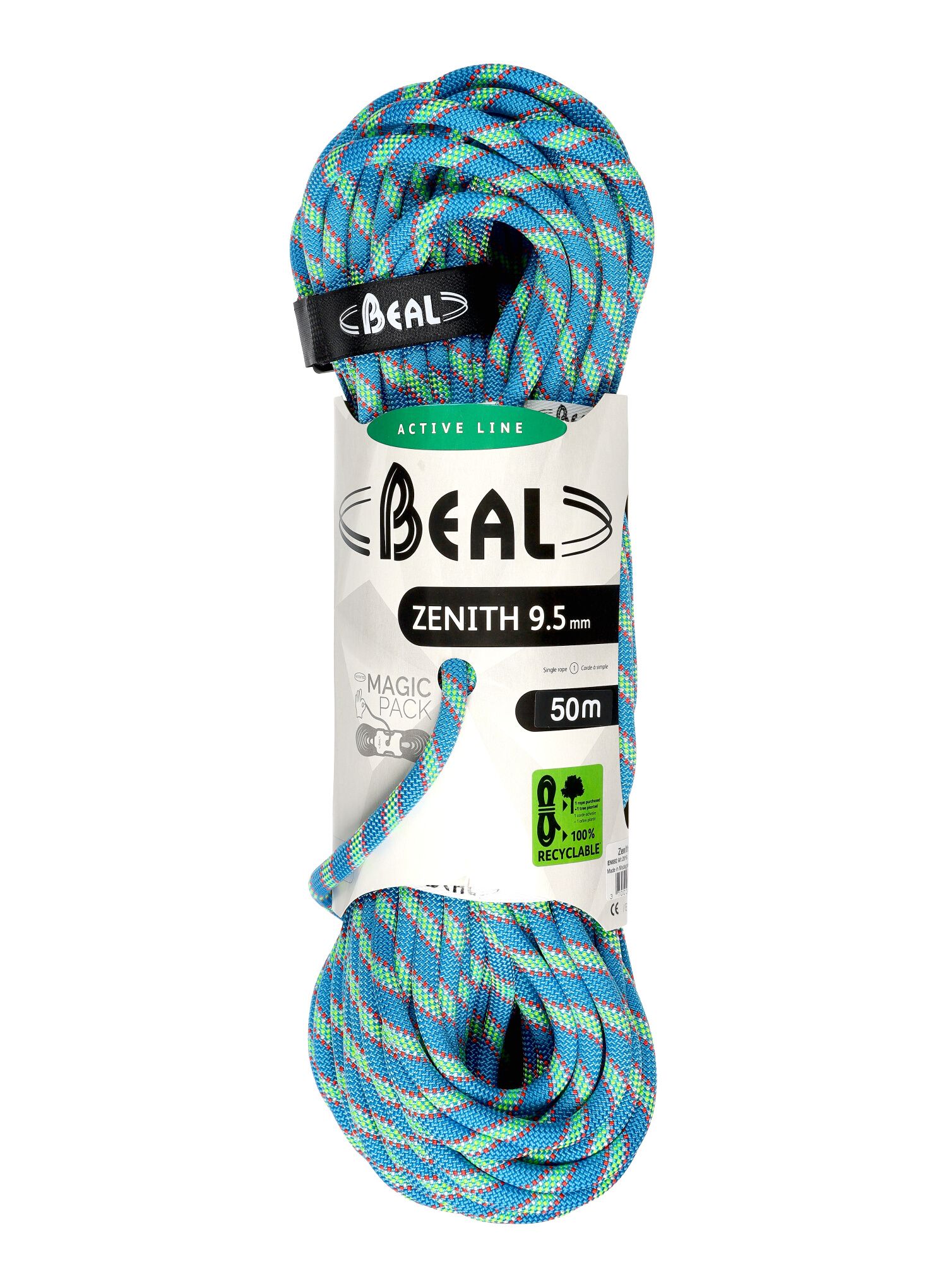 Мотузка для альпінізму Beal Zenith 9,5 mm 50 m - blue