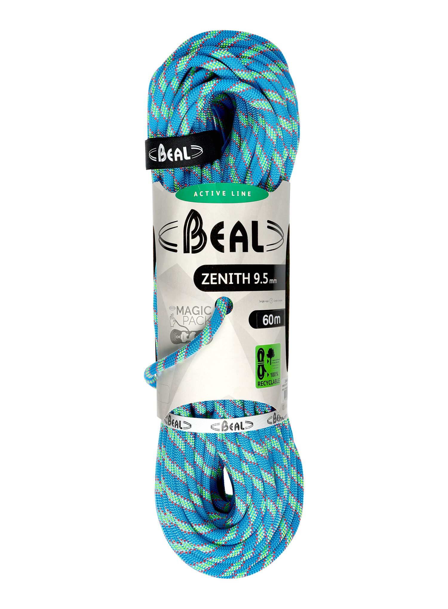 Мотузка для альпінізму Beal Zenith 9,5 mm 60 m - blue