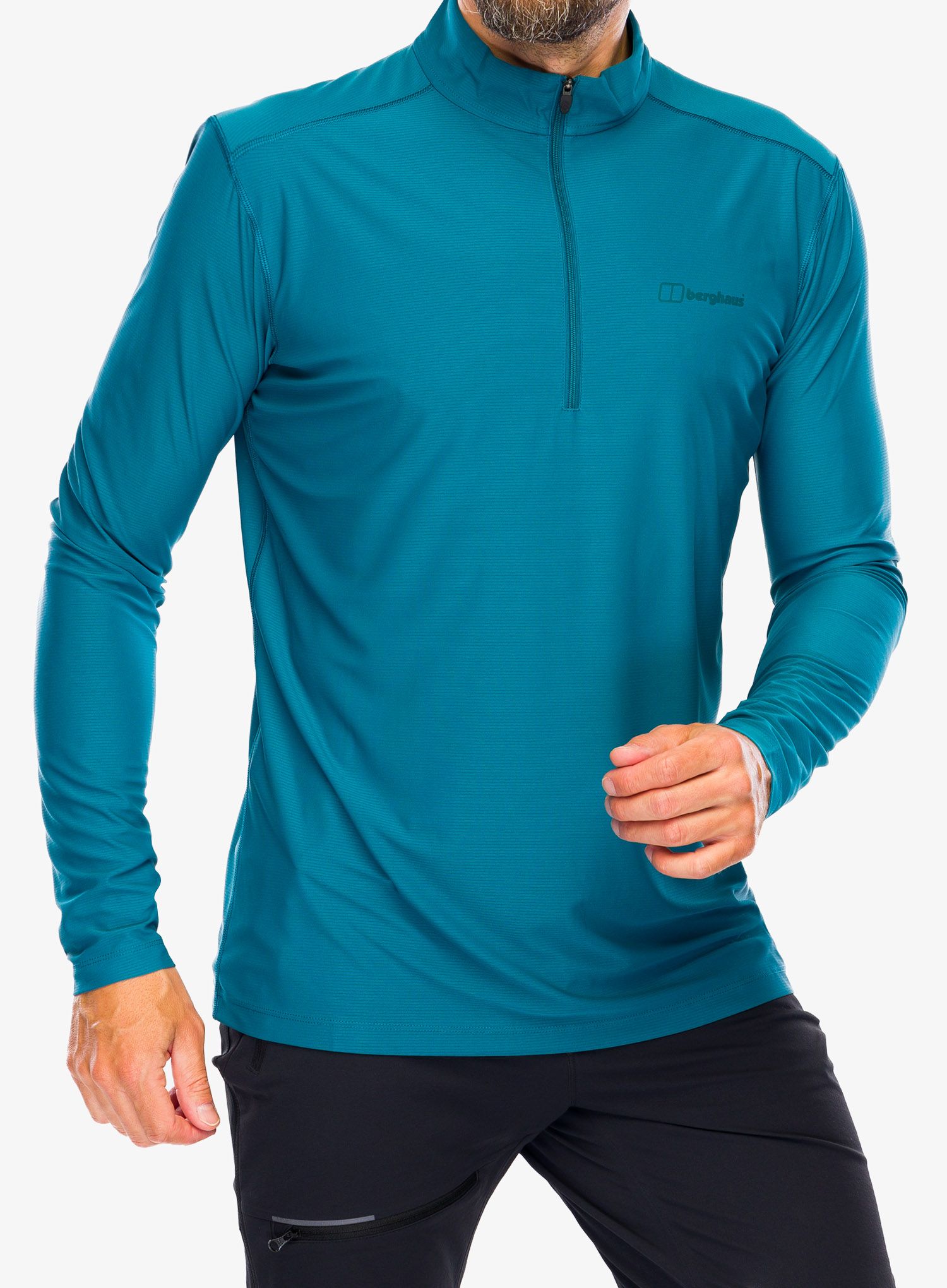 Кофта Berghaus 24/7 Tech Tee LS HZ - deep ocean