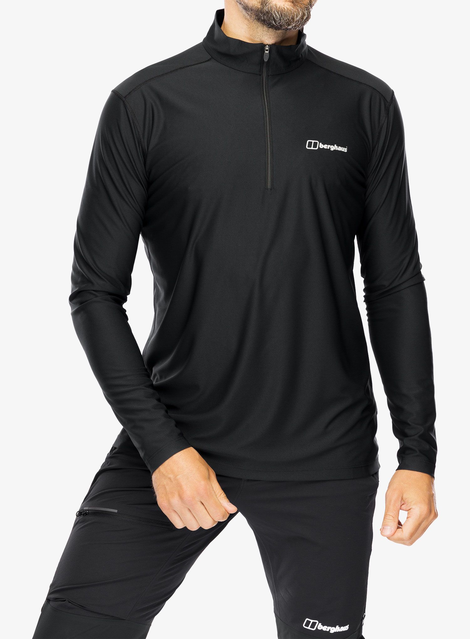 Кофта Berghaus 24/7 Tech Tee LS HZ - jet black