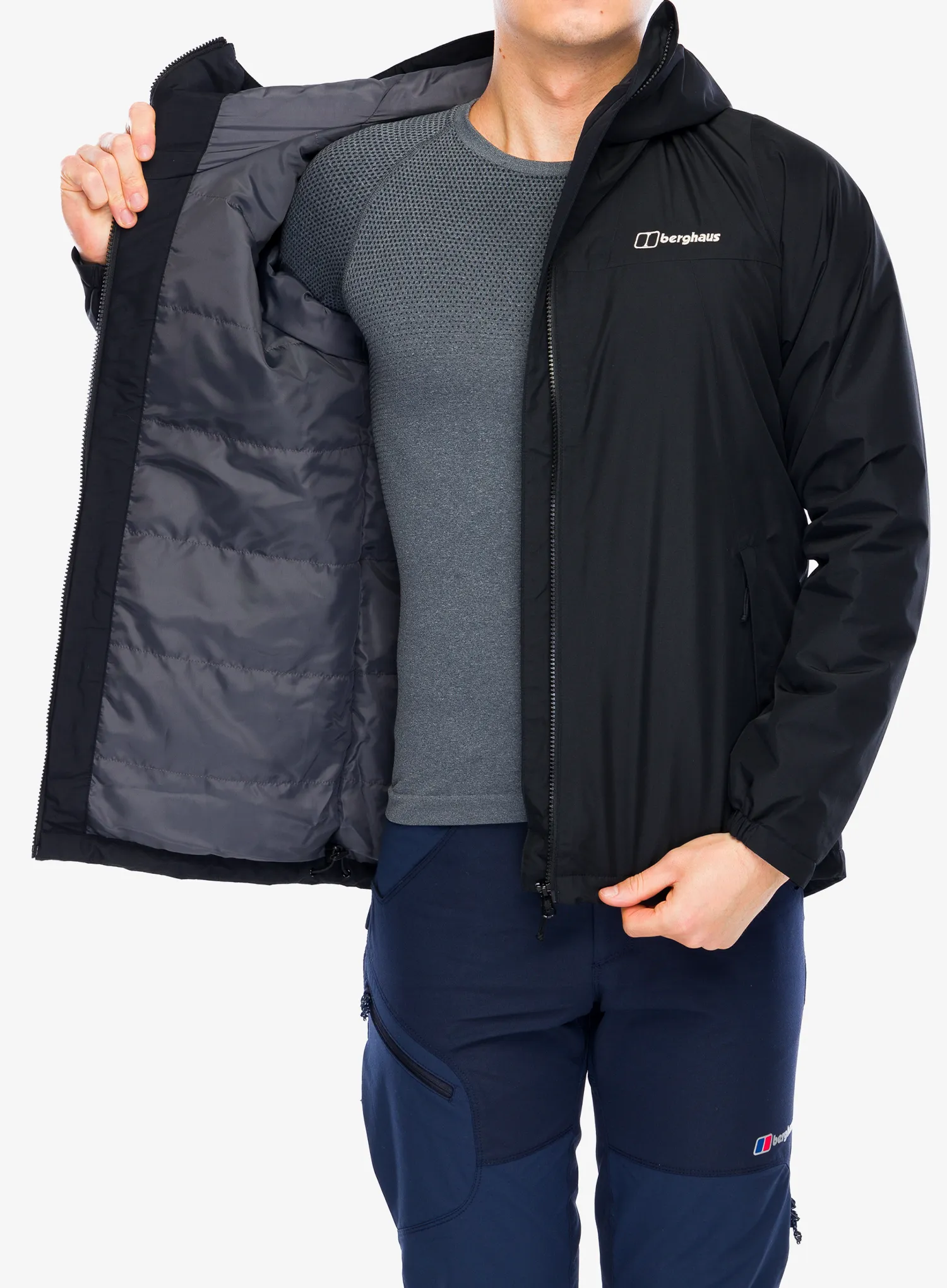Куртка утеплена Berghaus Deluge Pro 3.0 Insulated Jacket - black/black