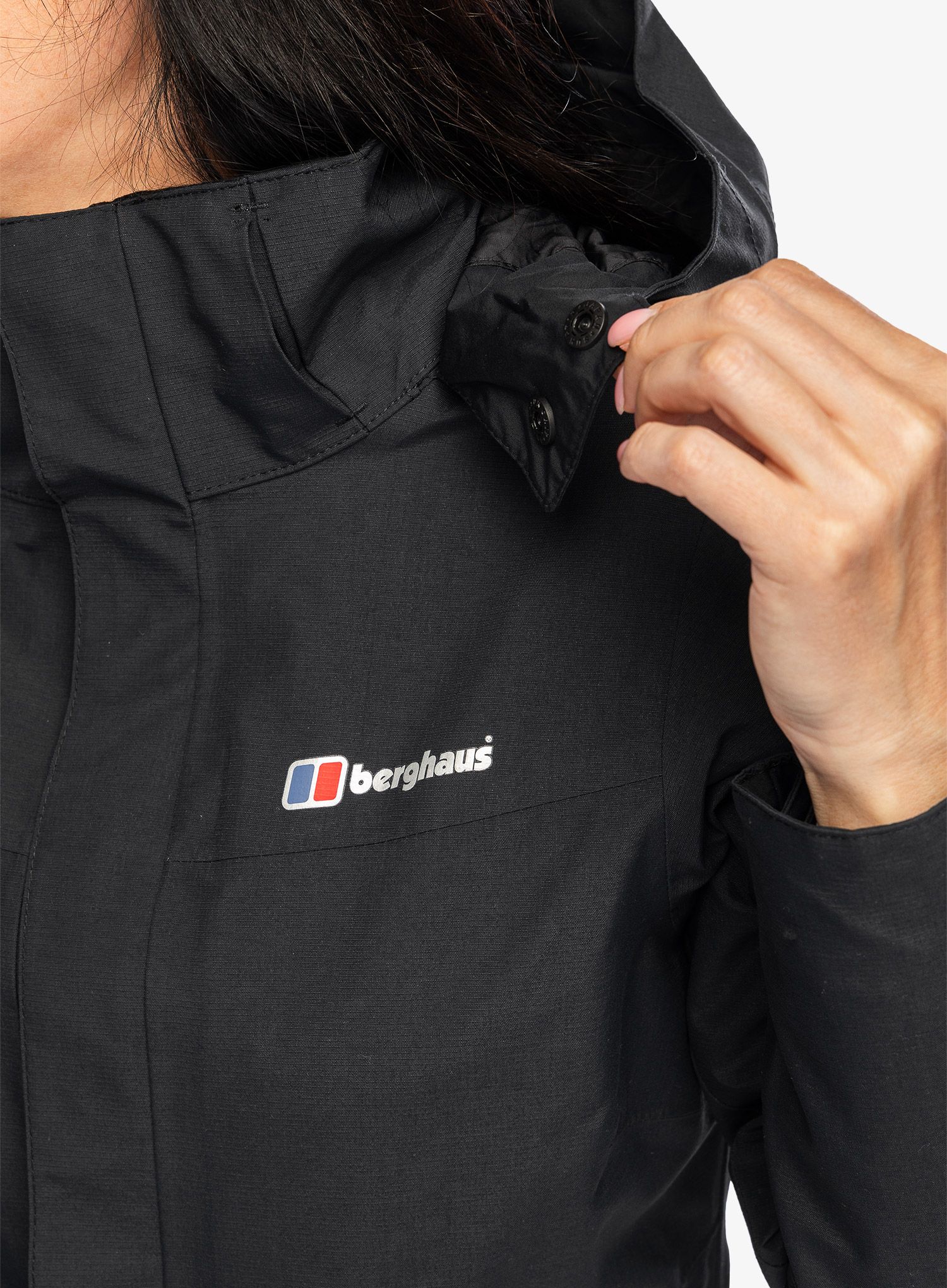 Куртка з мембраною жіноча Berghaus Hillwalker InterActive Shell - black/black