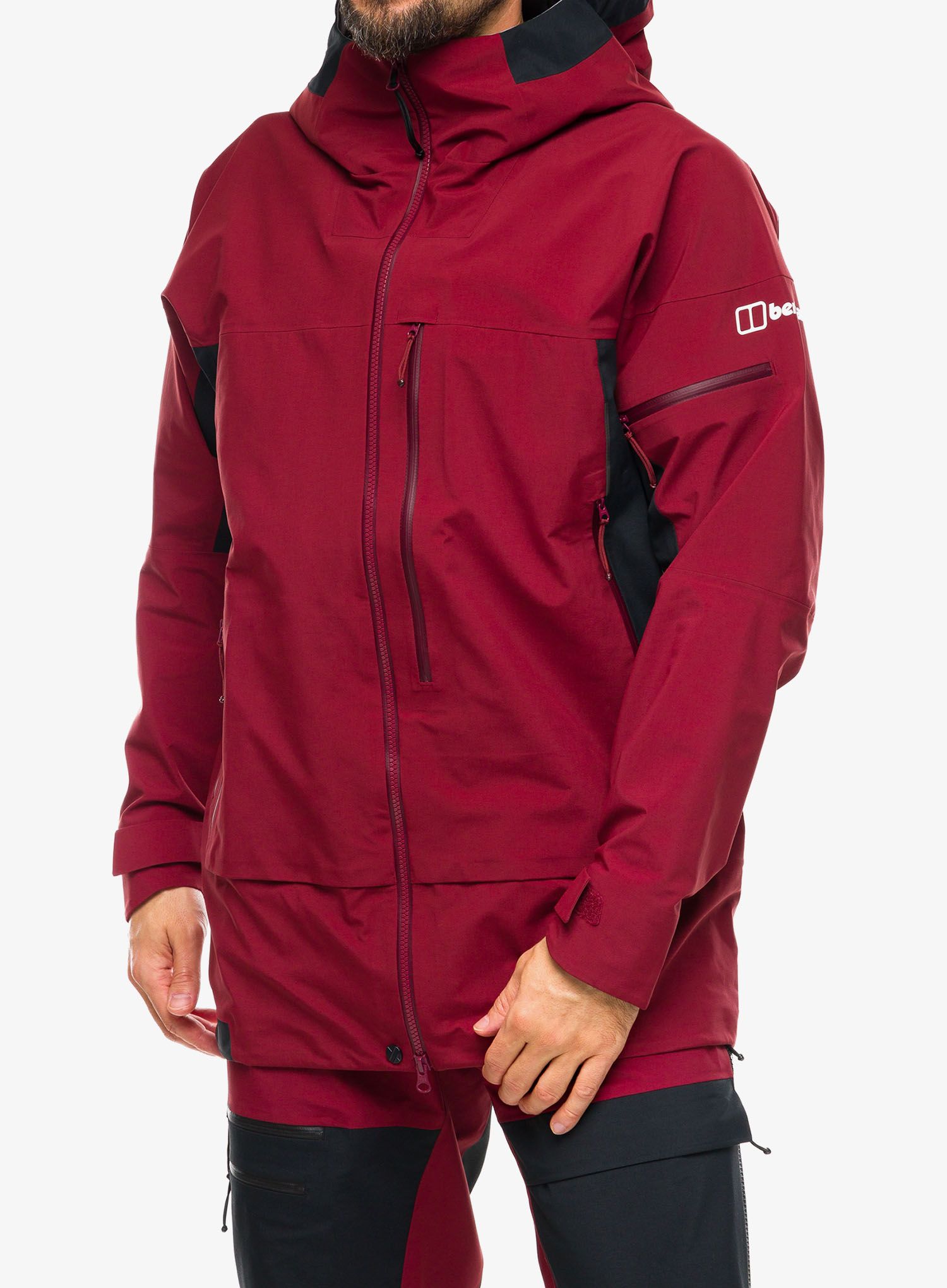 Куртка дощовик Berghaus MTN Arete Descend GTX Jacket - syrah/jet black