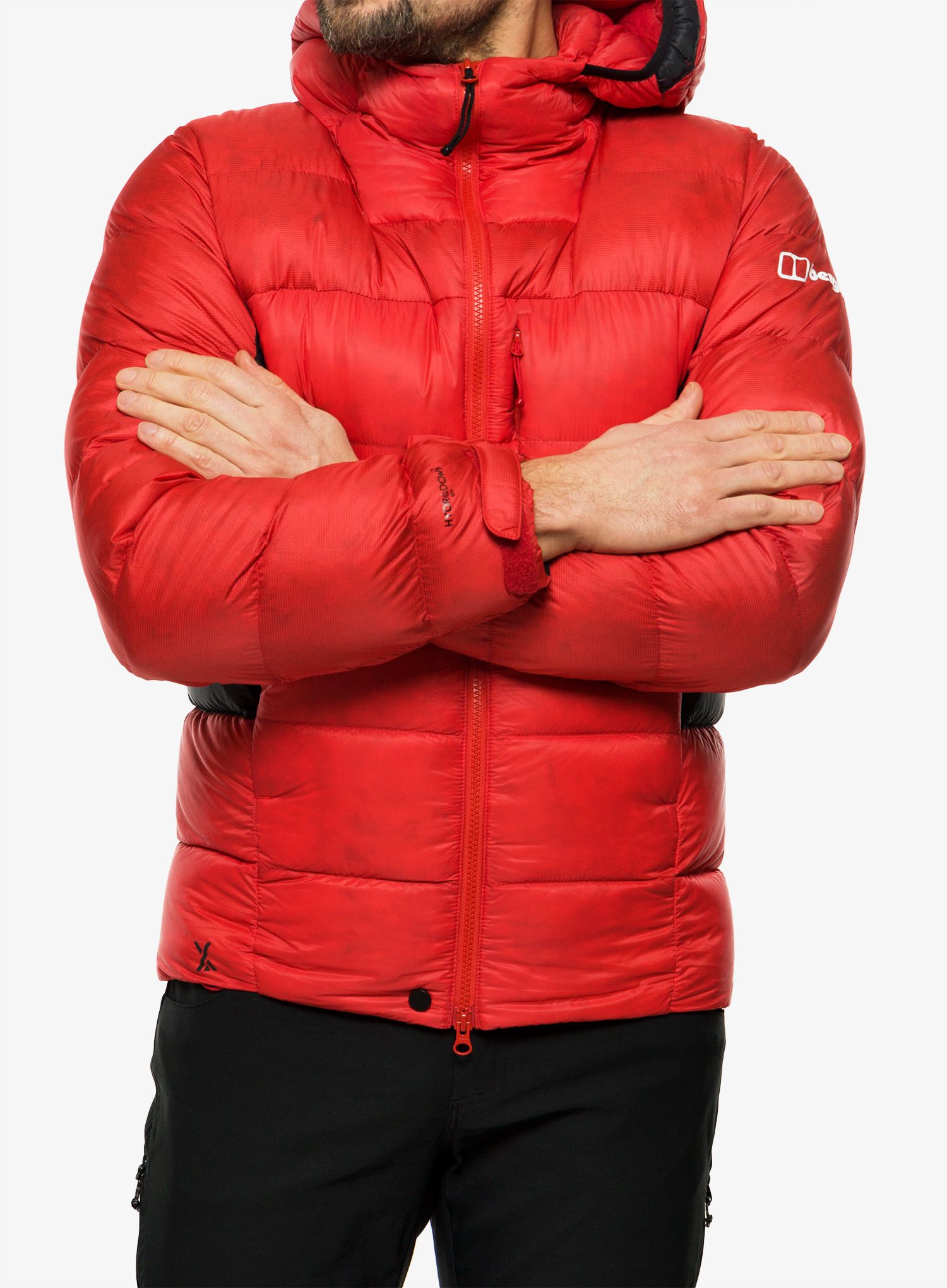 Пуховик Berghaus MTN Arete Ultra Down Hoody - goji berry/jet black