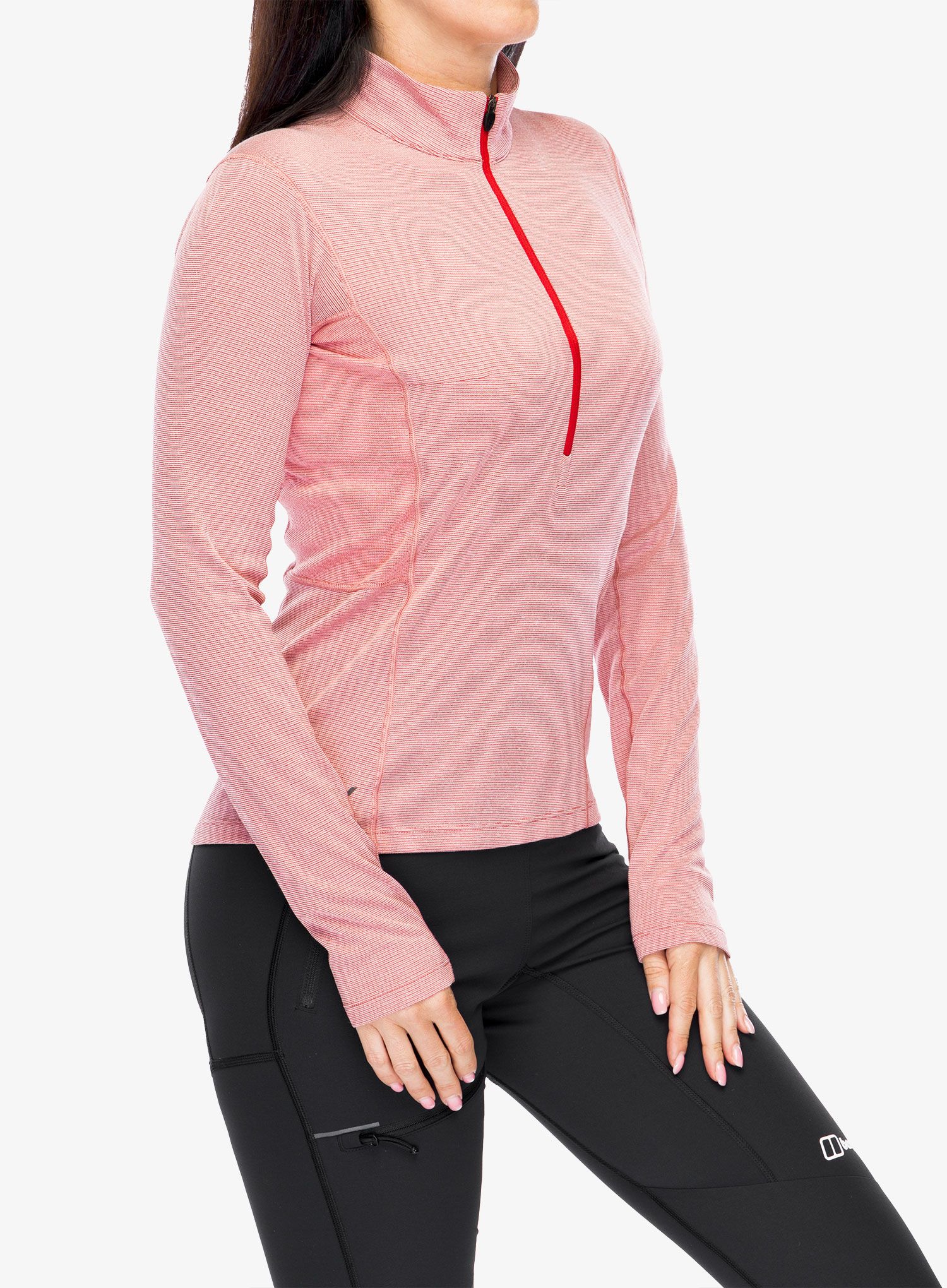 Кофта жіноча Berghaus MTN Guide LS HZ - haute red/goji berry