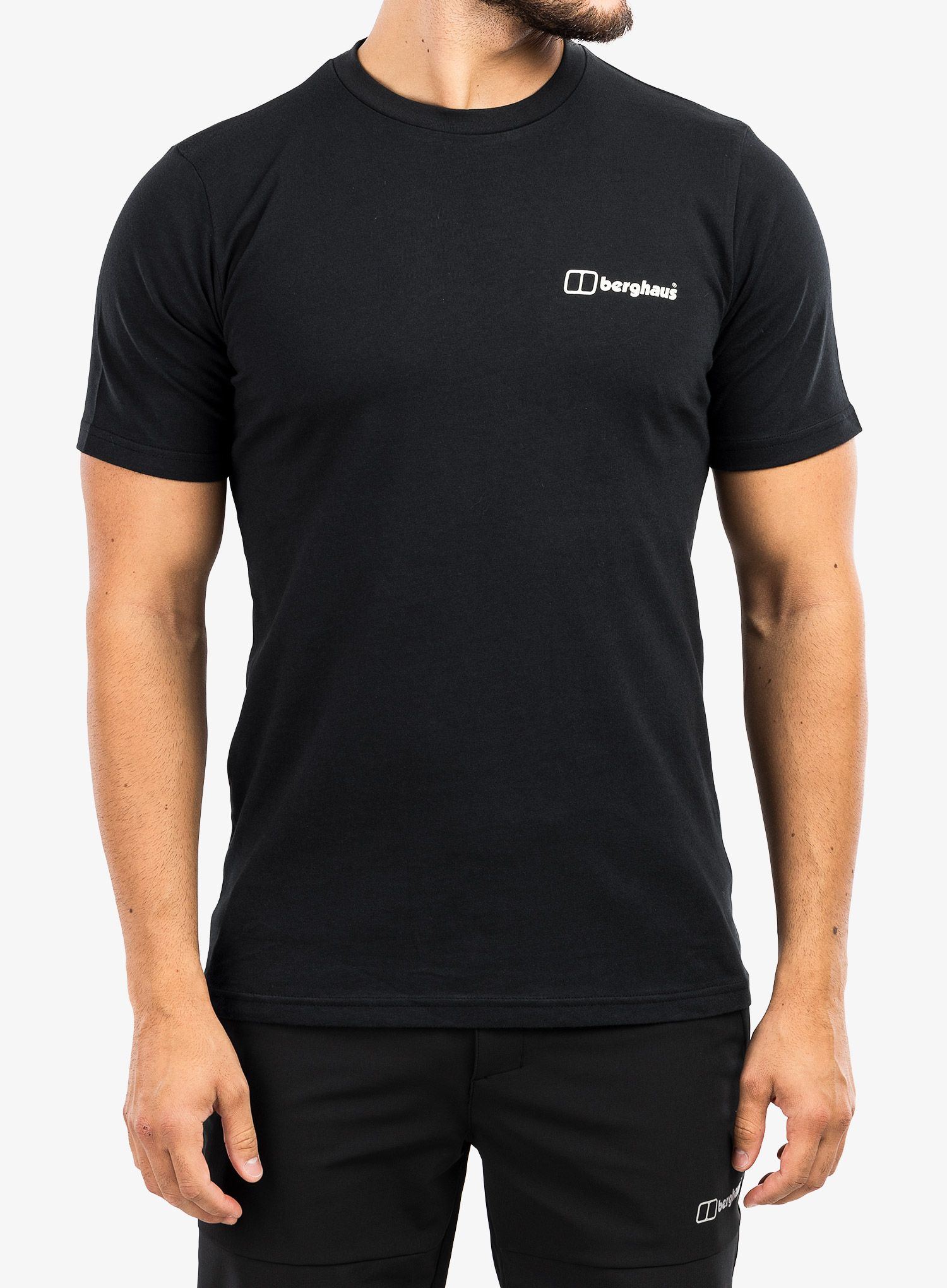 Футболка з принтом Berghaus Mont Blanc MTN SS Tee - am black/black