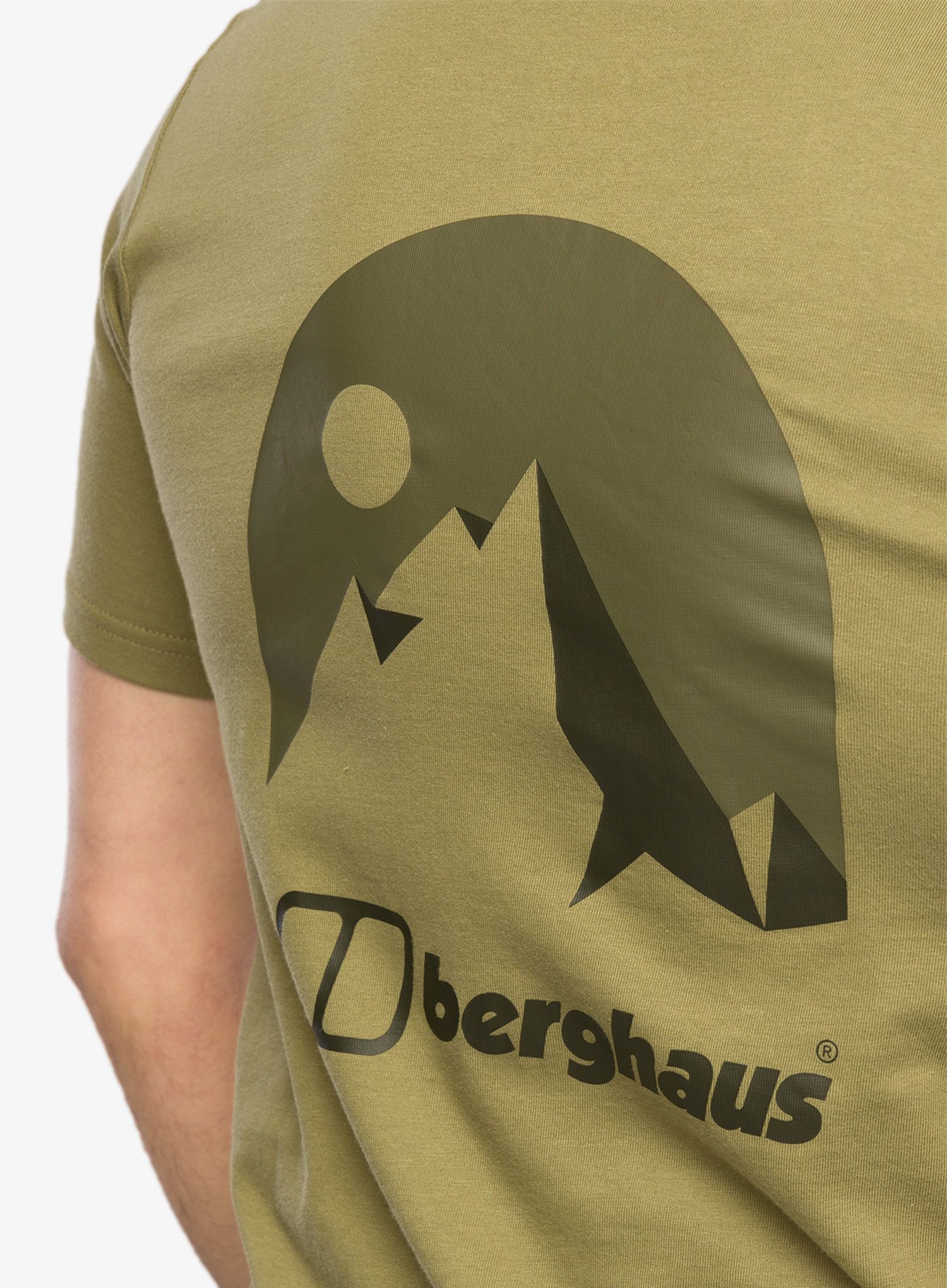 Футболка з принтом Berghaus Mont Blanc MTN SS Tee - am light green