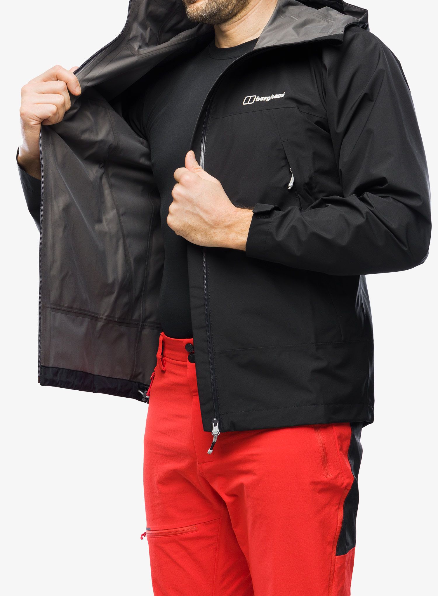 Куртка дощовик Berghaus Paclite Dynak Shell Jacket - black/black