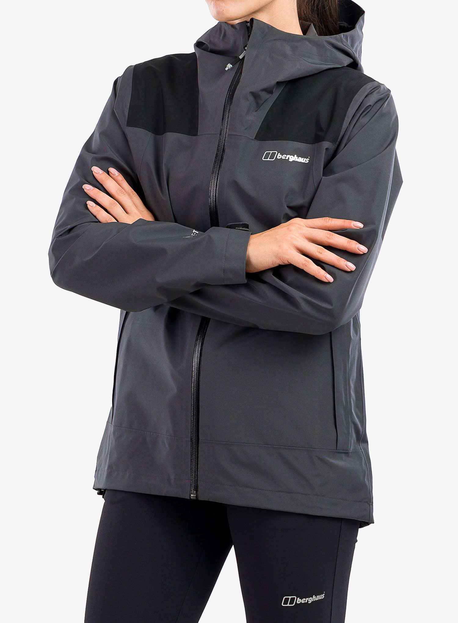 Куртка дощовик жіноча Berghaus Paclite Dynak Shell Jacket - af grey/black