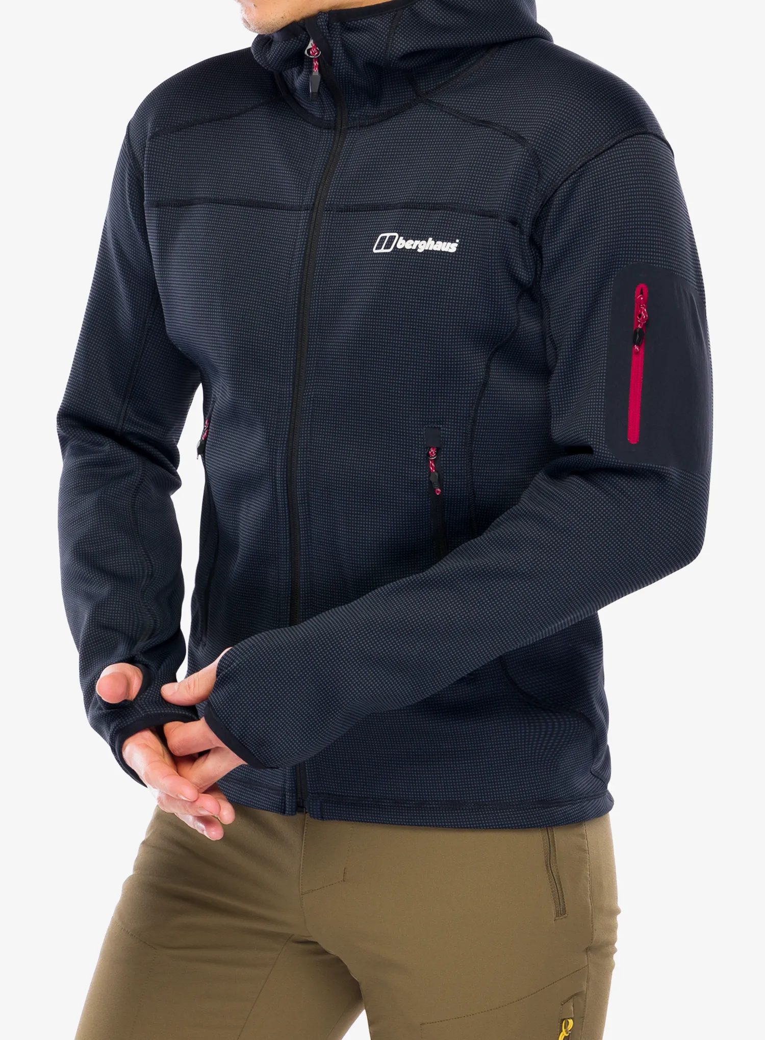 Фліска Berghaus Pravitale MTN 2.0 Hooded Jacket - carbon/black