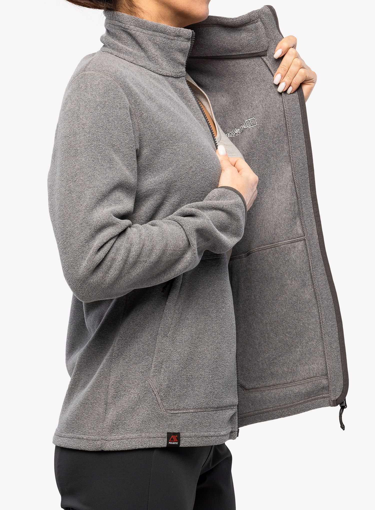 Кофта флісова жіноча Berghaus Prism 2.0 Micro Fl Jkt  - harbour mist/grey pinstripe