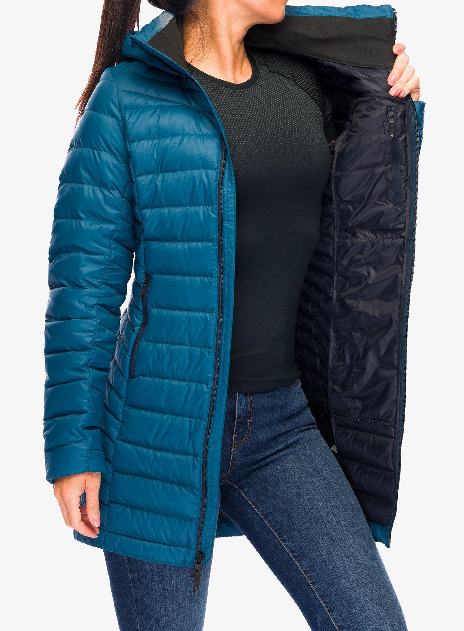 Плащ жіночий Black Diamond Access Full Length Dwn Parka - azurite