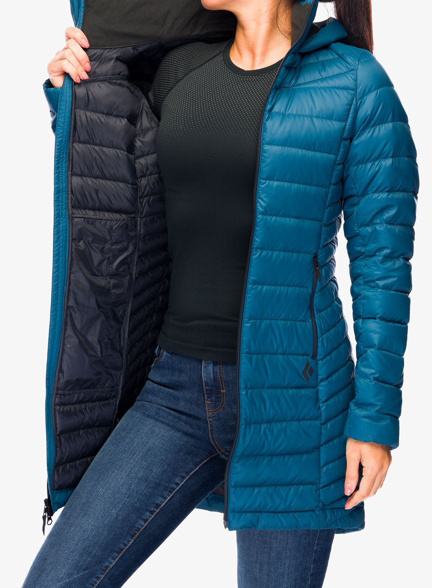 Плащ жіночий Black Diamond Access Full Length Dwn Parka - azurite