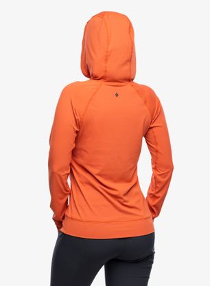 Кофта з каптуром жіноча Black Diamond Alpenglow Hoody - baja sunrise