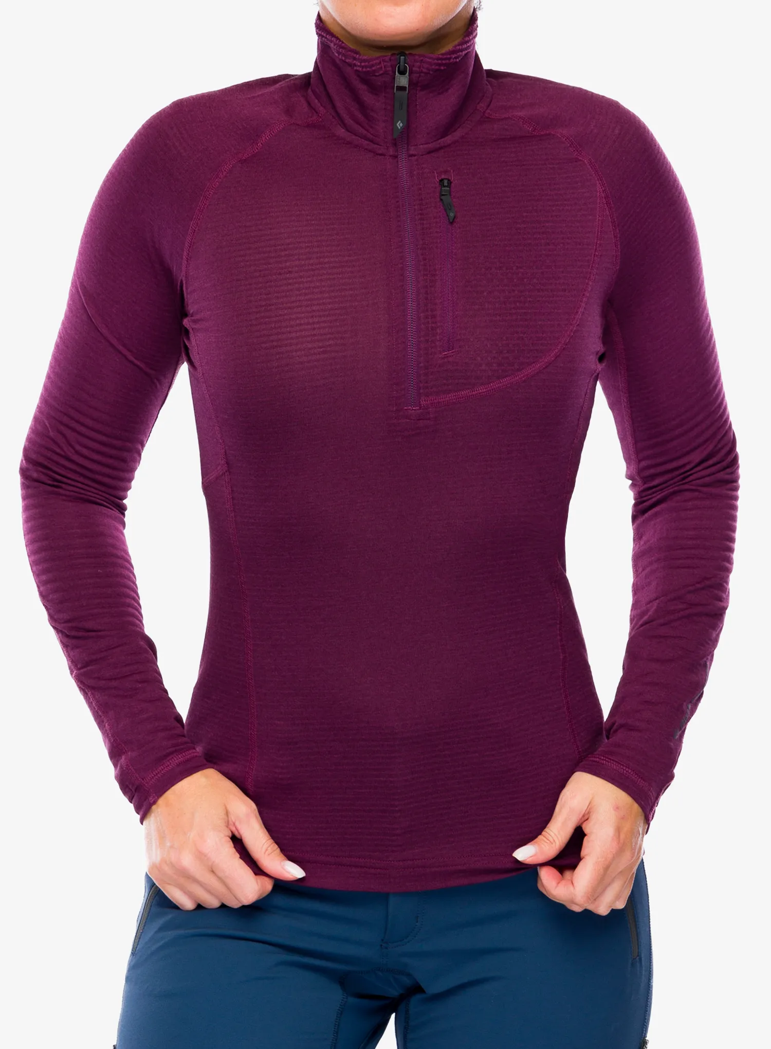 Термокофта жіноча Black Diamond Coefficient LT Quarter Zip Pullover - blackberry