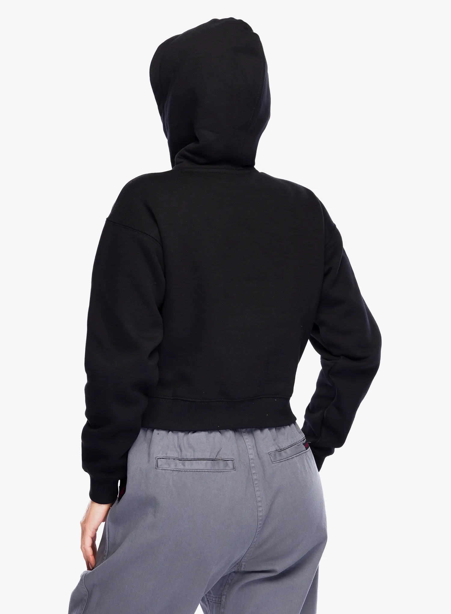 Кофта з каптуром жіноча Black Diamond Crop Pullover Hoody - black