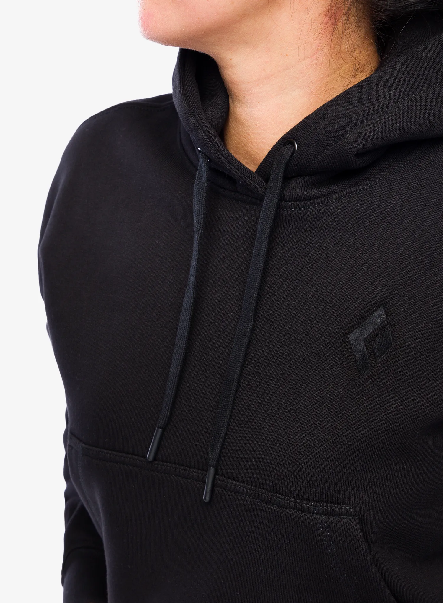Кофта з каптуром жіноча Black Diamond Crop Pullover Hoody - black