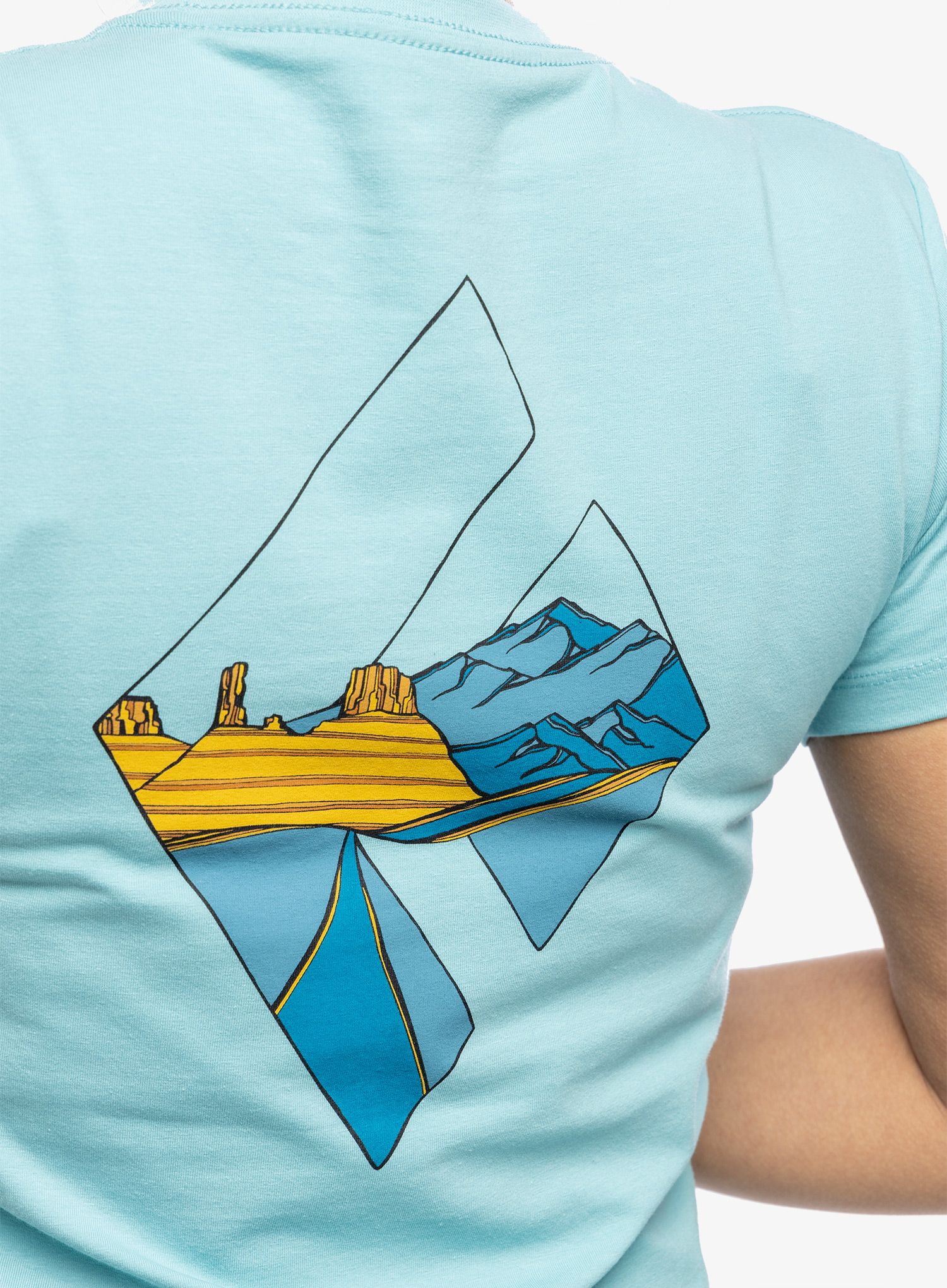 Футболка жіноча Black Diamond Desert To Mountain SS Tee - coastal blue