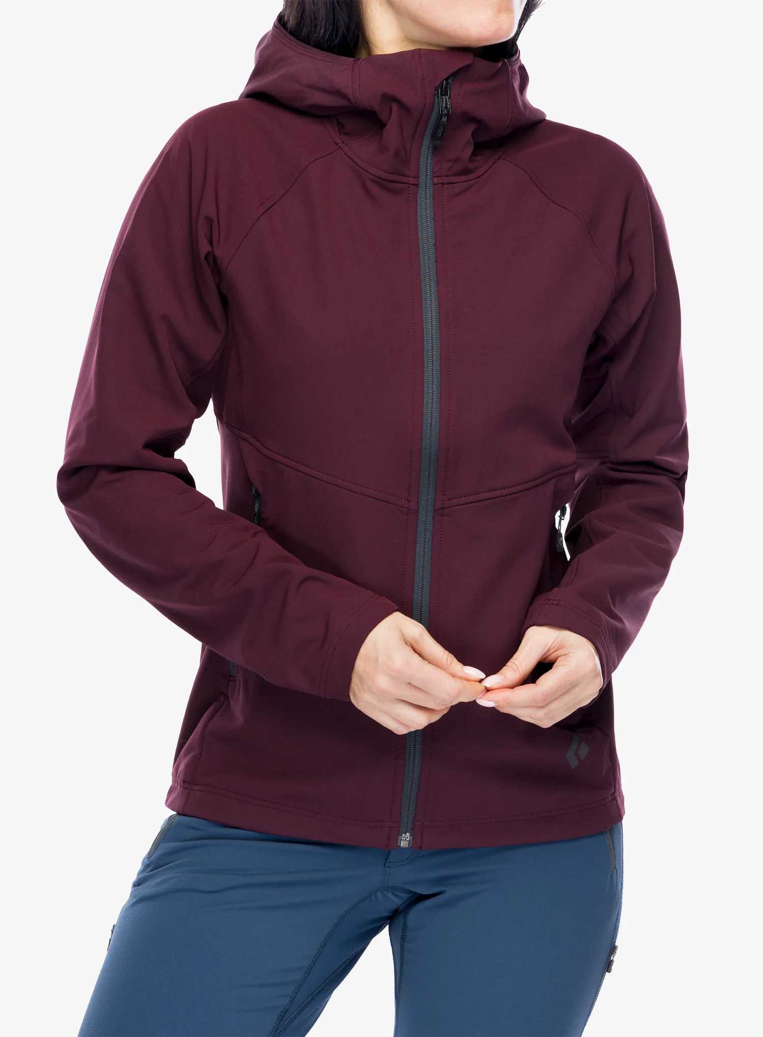 Куртка softshell жіноча Black Diamond Element Hoody - bordeaux