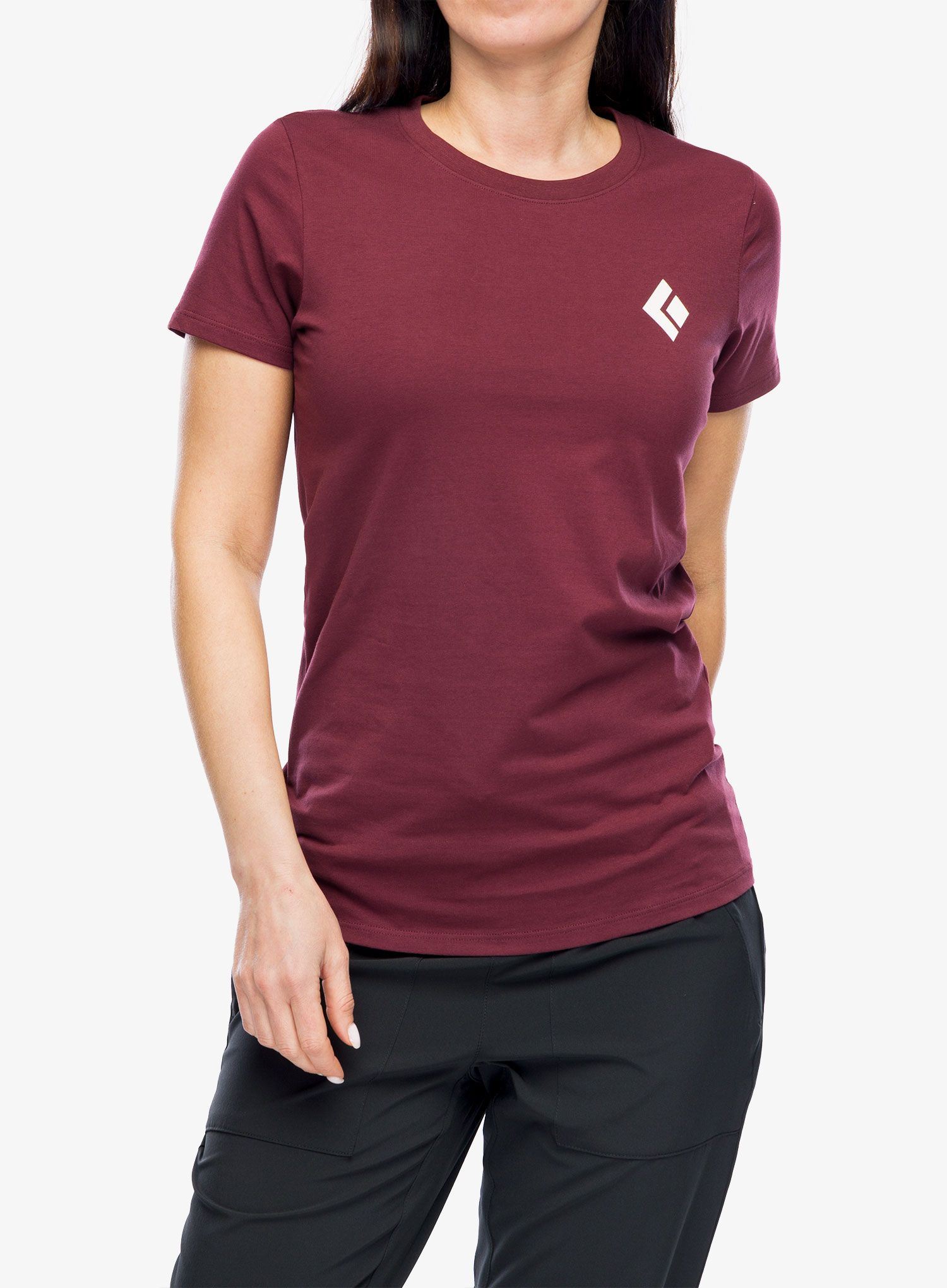 Футболка жіноча Black Diamond Equipment For Alpinists SS Tee - burgundy