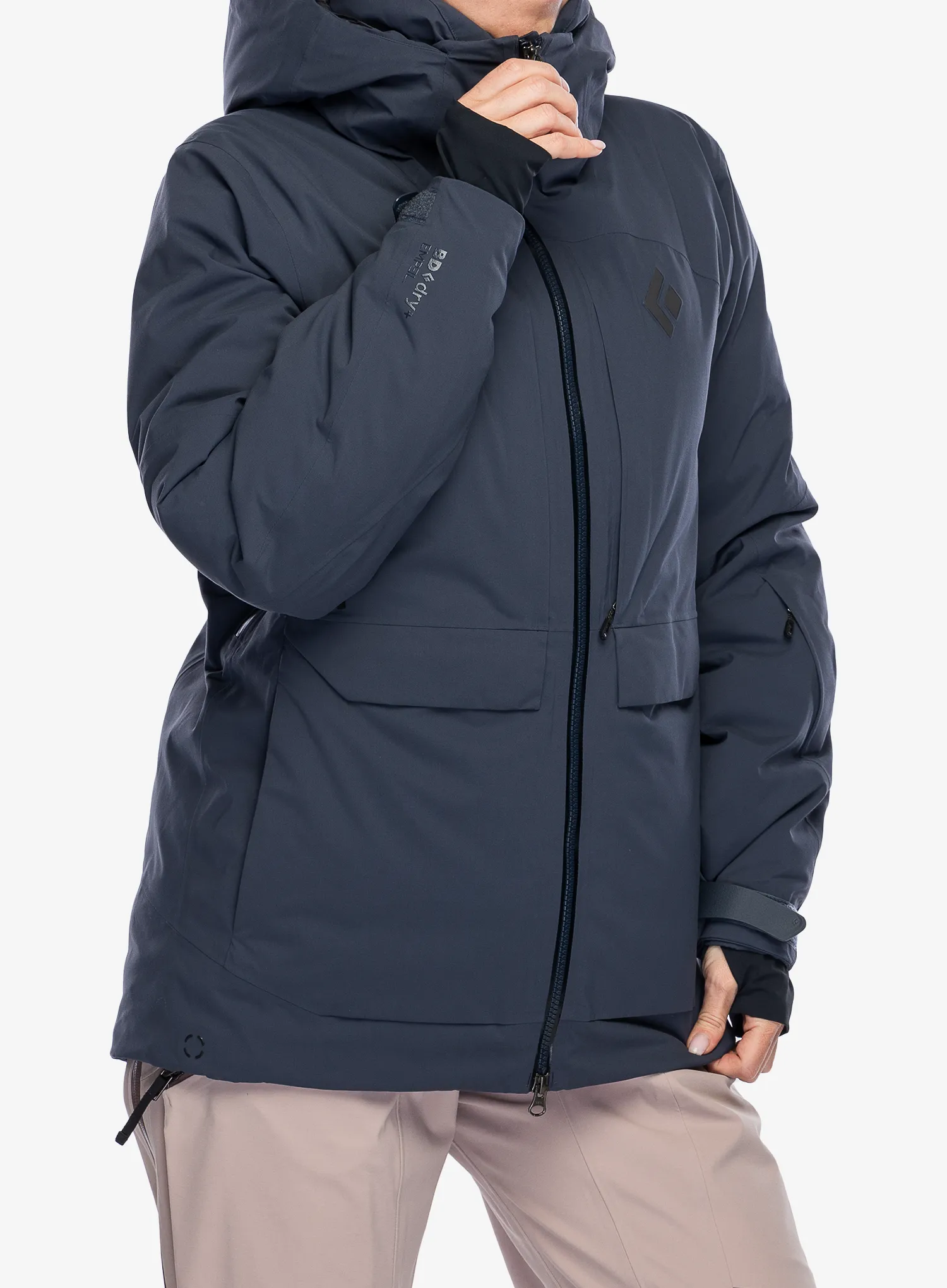 Пуховик жіноча Black Diamond Factor Insulated Parka - charcoal