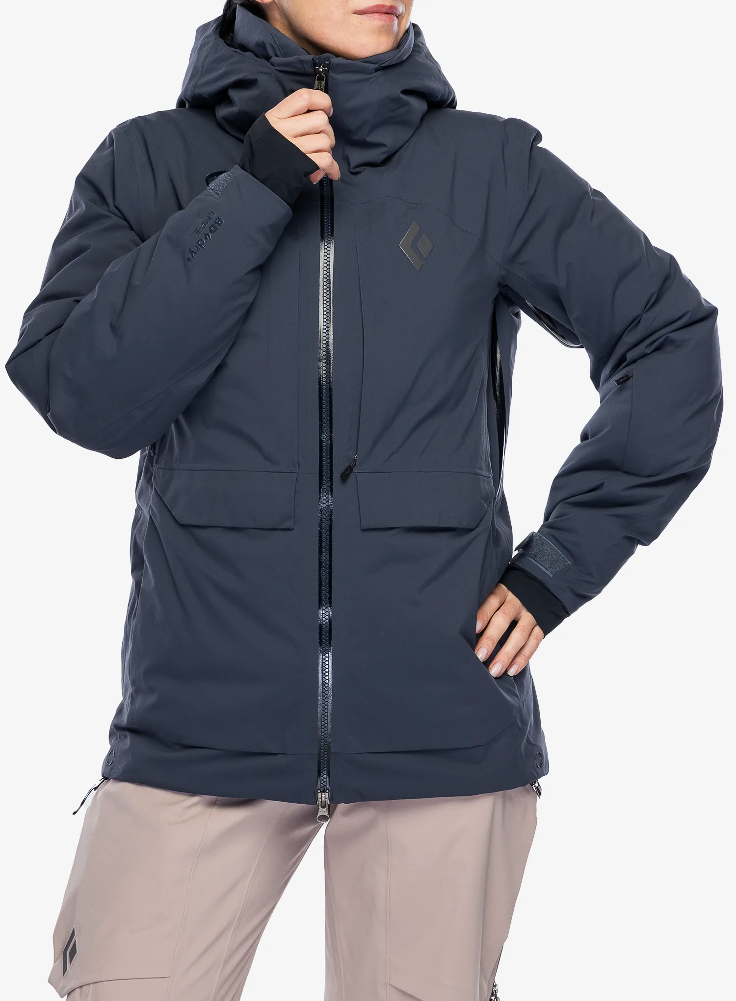 Пуховик жіноча Black Diamond Factor Insulated Parka - charcoal