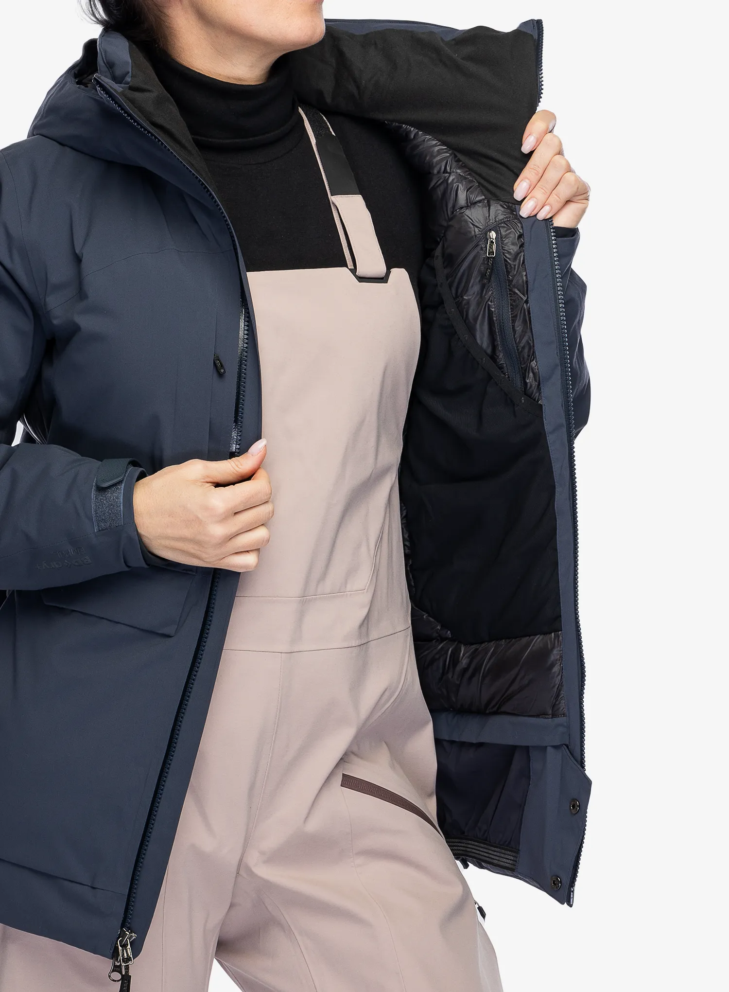 Пуховик жіноча Black Diamond Factor Insulated Parka - charcoal