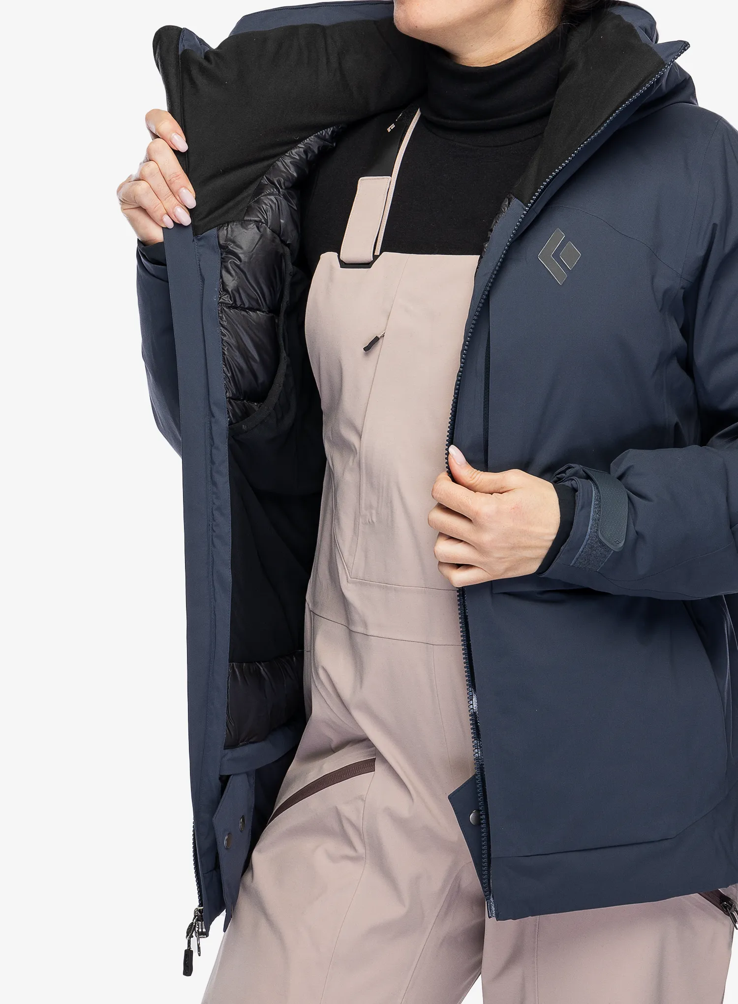 Пуховик жіноча Black Diamond Factor Insulated Parka - charcoal