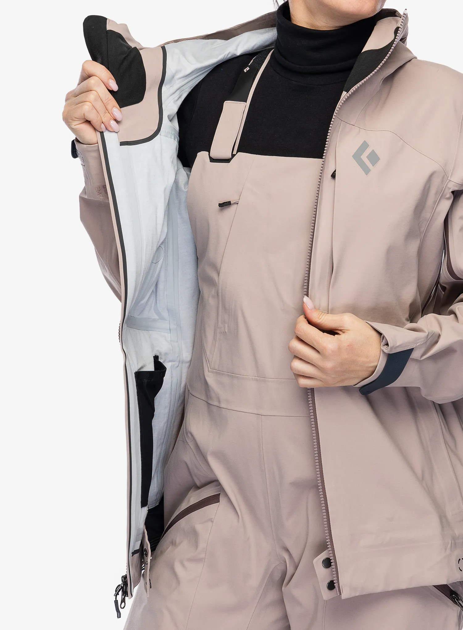 Куртка лижна жіноча Black Diamond Factor Shell - pale mauve