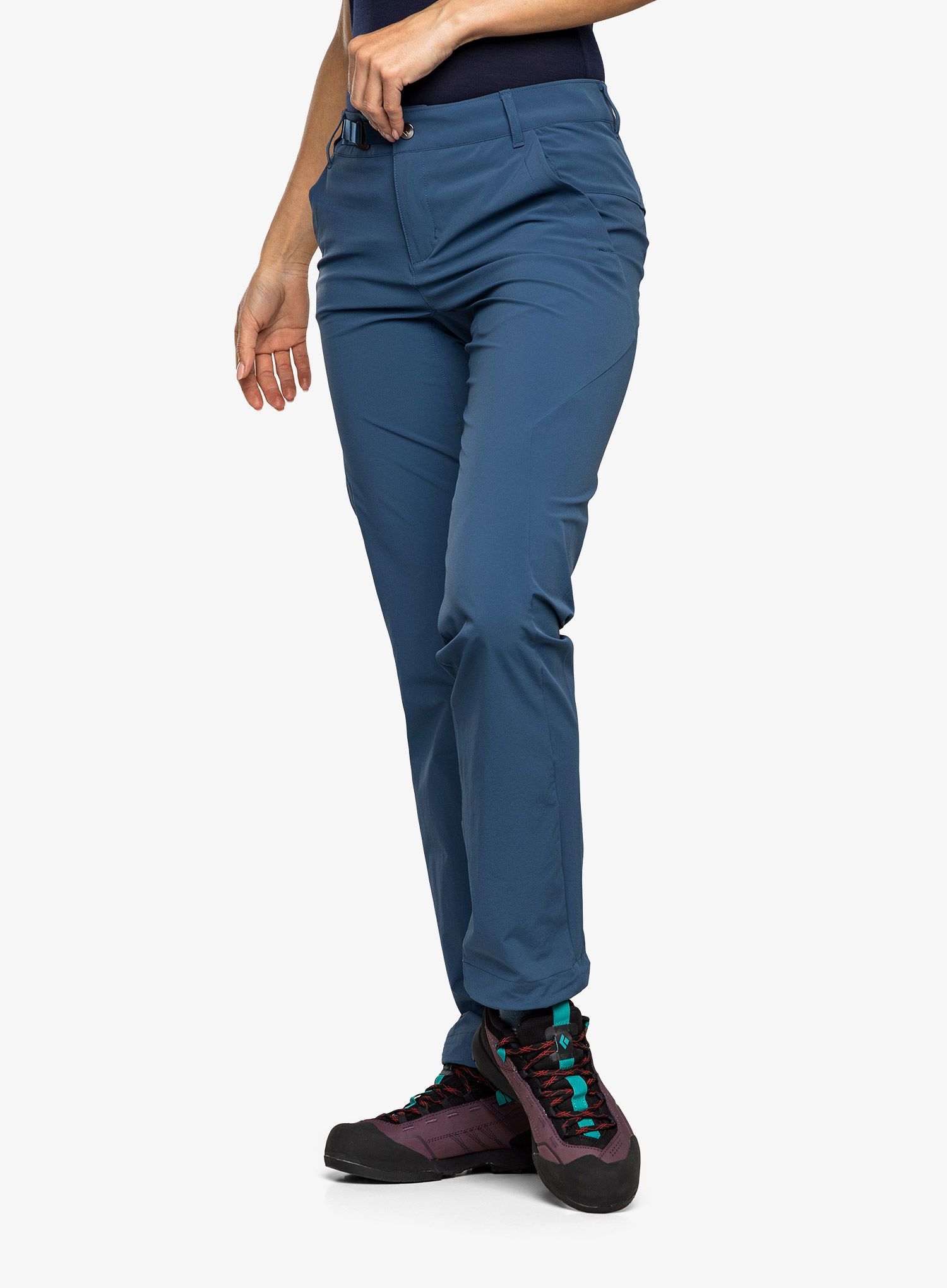 Черевики для походів жіночі Black Diamond Mission LTHR Low WP - mulberry/black