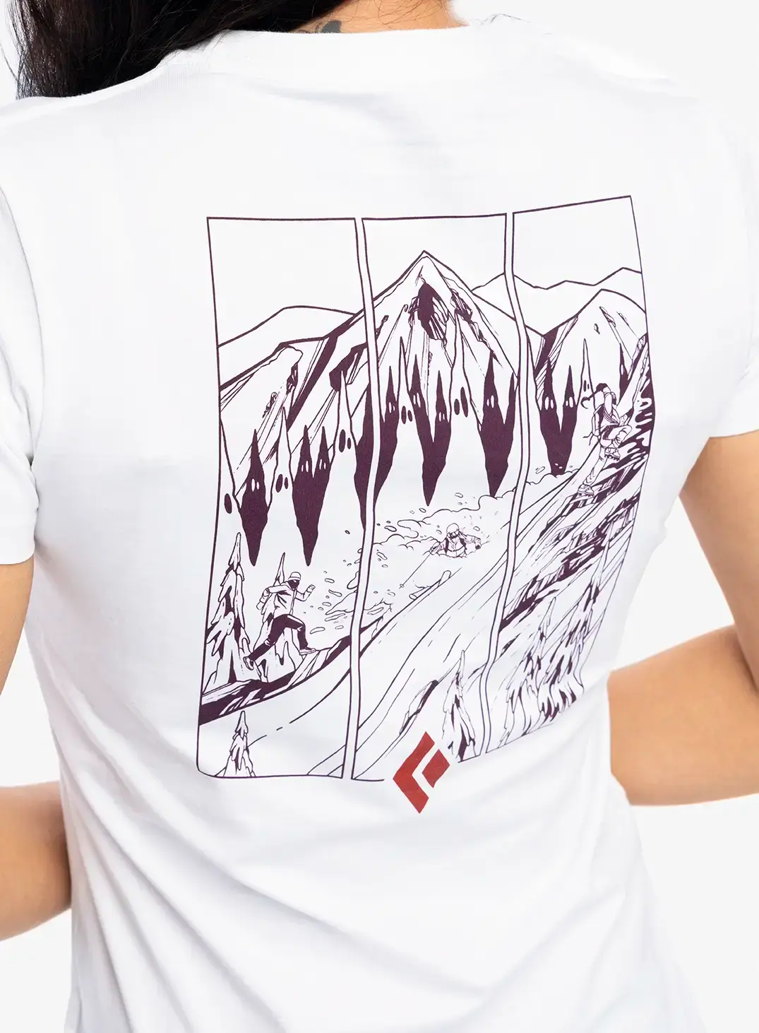 Футболка з принтом жіноча Black Diamond Multi Sport Tee S/S - white
