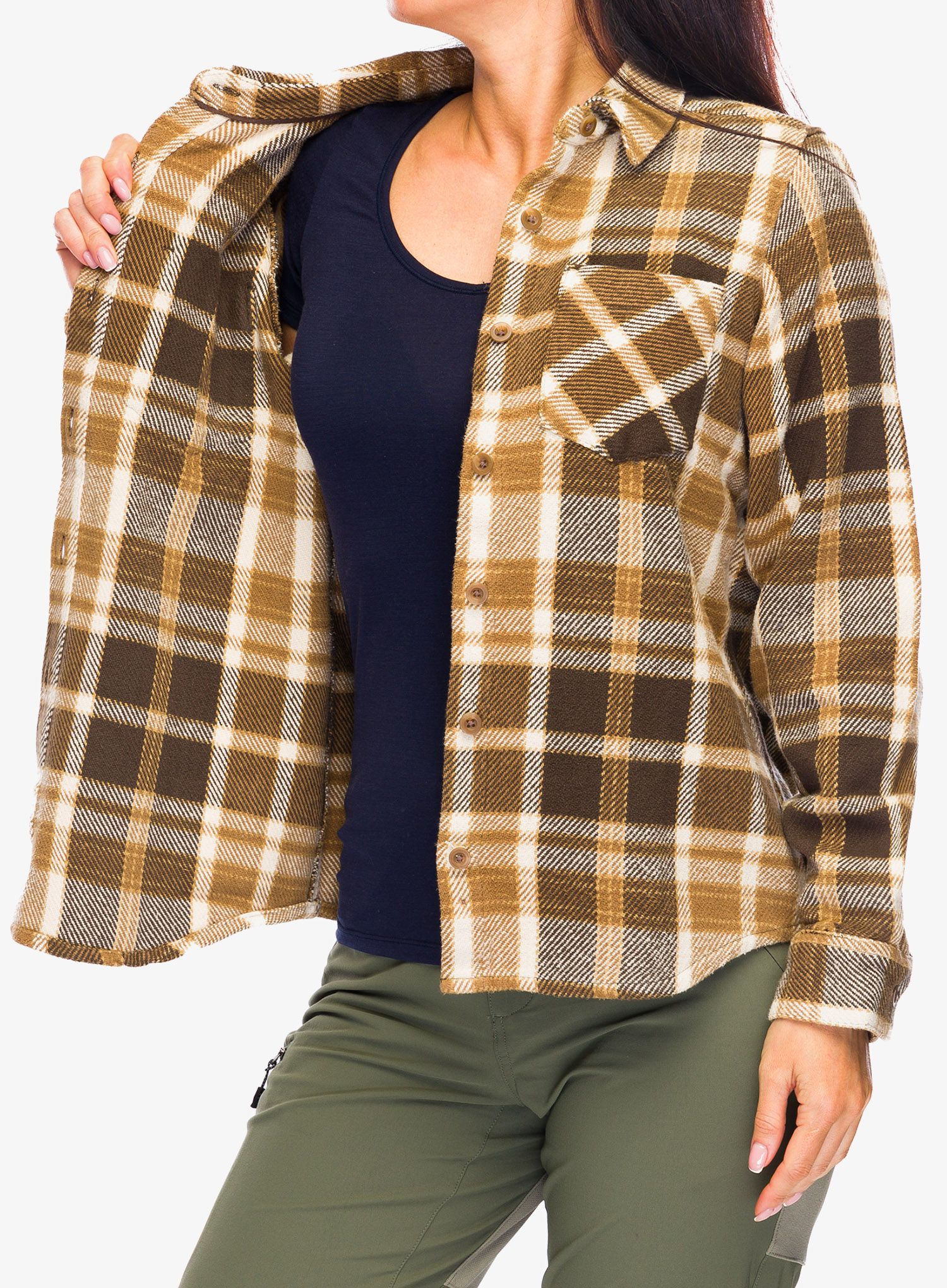 Сорочка жіноча Black Diamond Project Heavy Flannel - brown/plaid