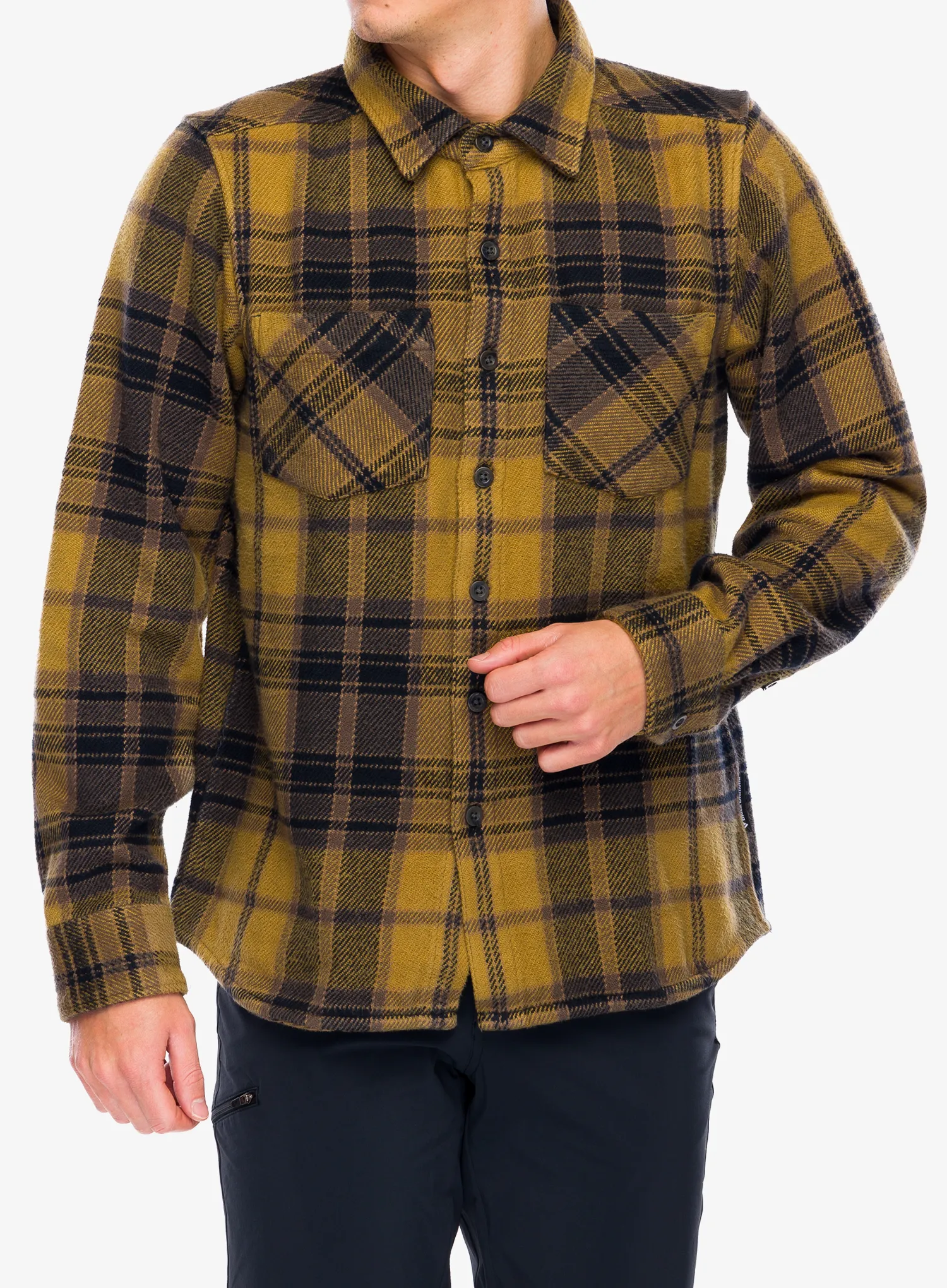 Сорочка Black Diamond Project Heavy Flannel - flax/black plaid