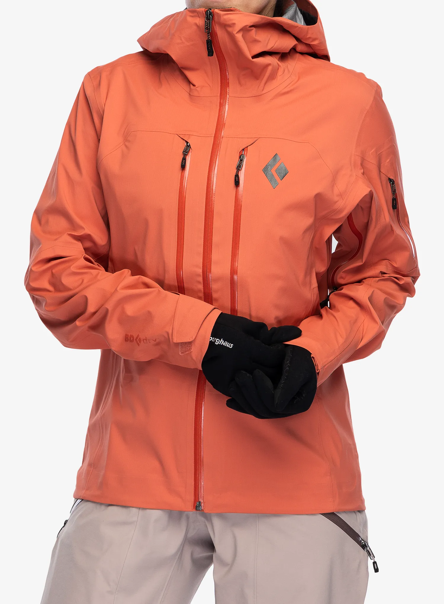 Куртка з мембраною жіноча Black Diamond Recon LT Shell - baja sunrise