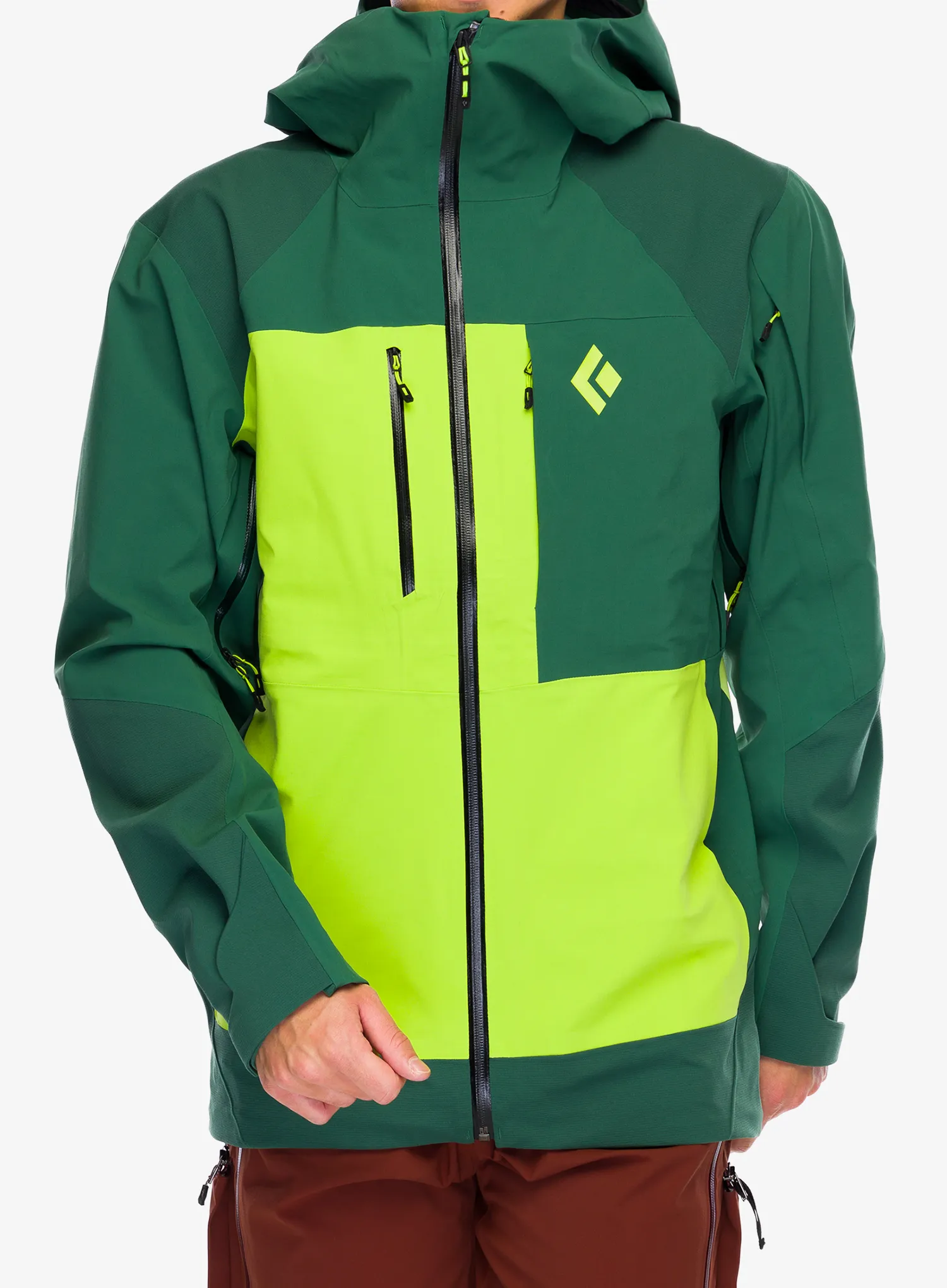 Куртка Black Diamond Recon Stretch Pro Shell - mountain forest/lime green