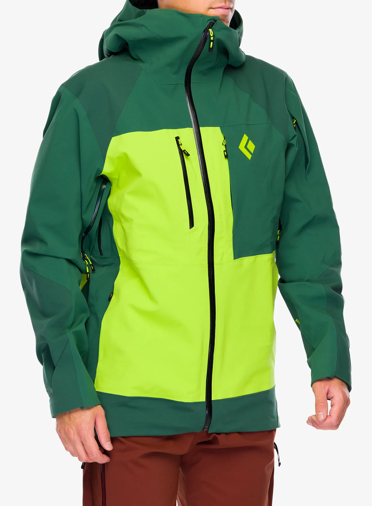 Куртка Black Diamond Recon Stretch Pro Shell - mountain forest/lime green